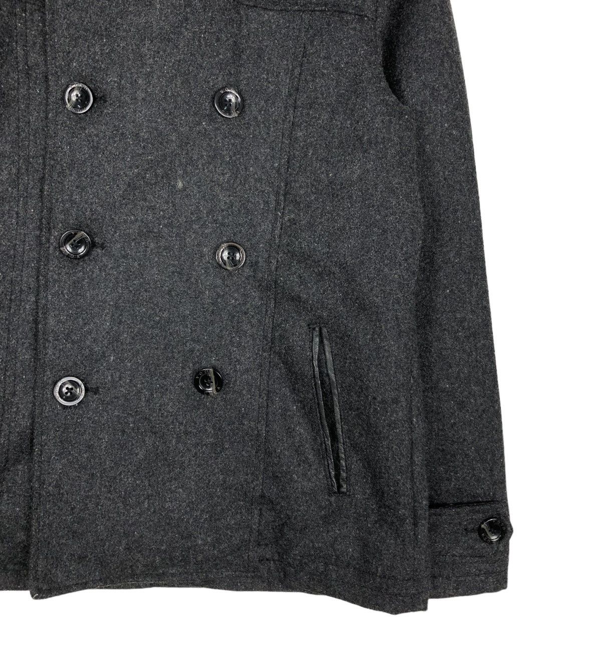 Japanese Brand 🔥VINTAGE BIKER JACKET WOOL DOUBLE COLLAR UNITED SPORTS UNION Size US L / EU 52-54 / 3 - 7 Thumbnail