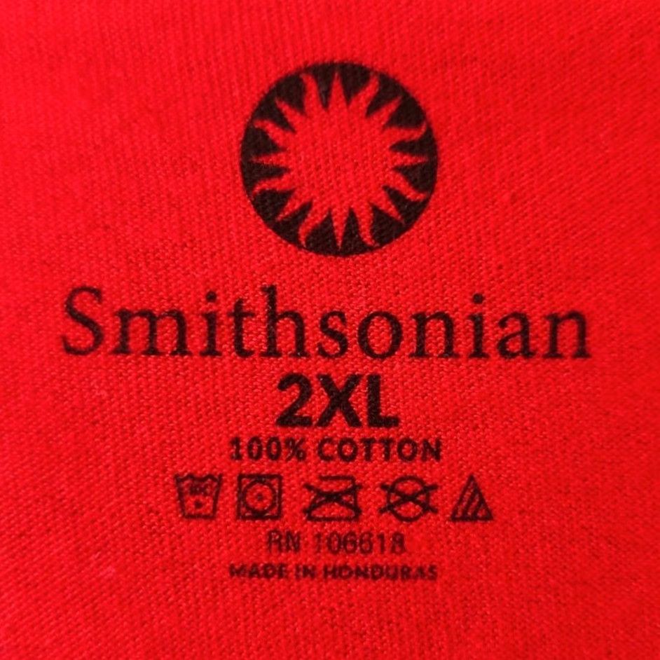 Vintage Smithsonian T Shirt Mens 2XL Red National Museum Entertainment Nation History Shirt Mens Size US XXL / EU 58 / 5 - 7 Thumbnail