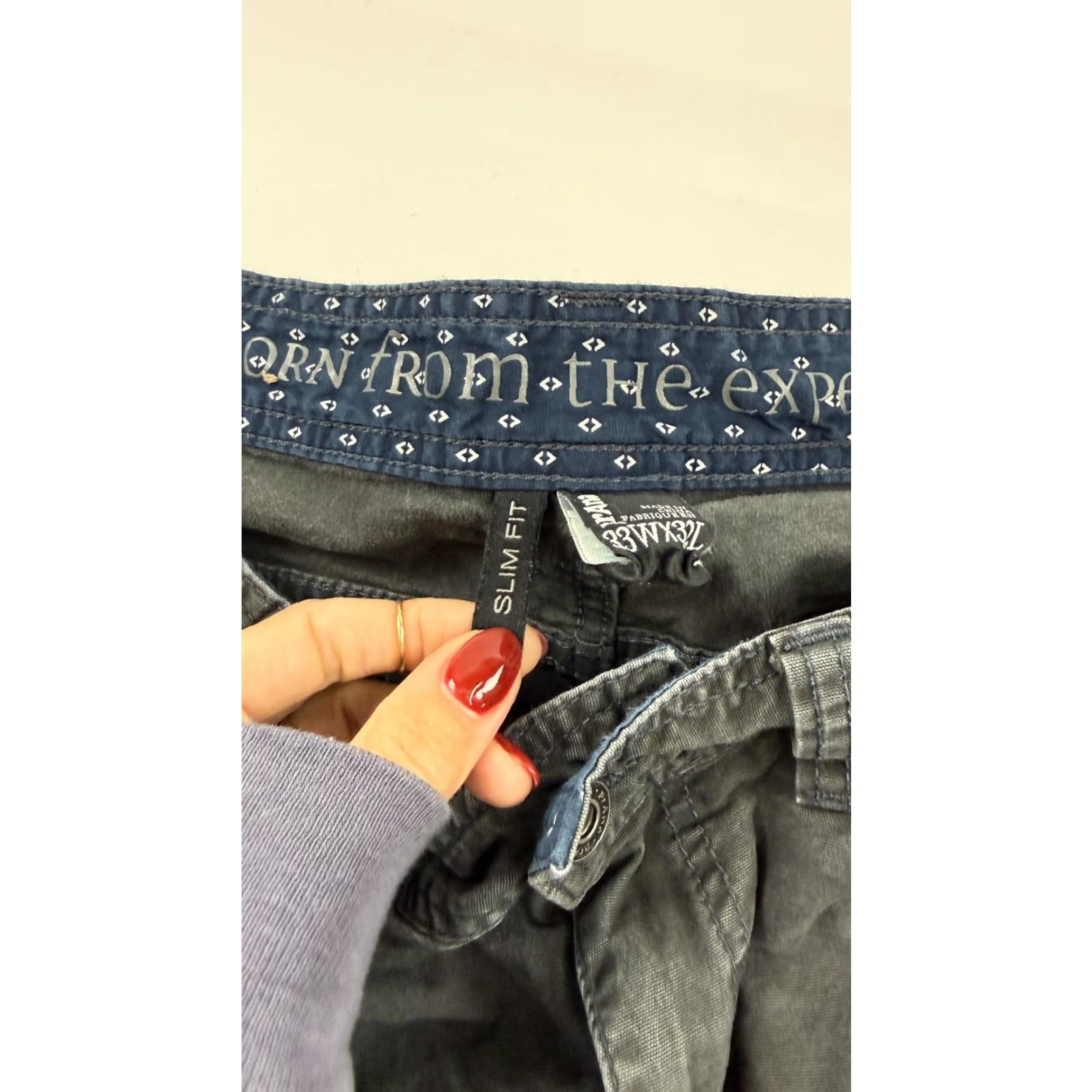 Prana prAna Jeans Mens 33x32 Charcoal Gray Slim Fit Stretch Organic Cotton Twill Size US 33 - 5 Thumbnail