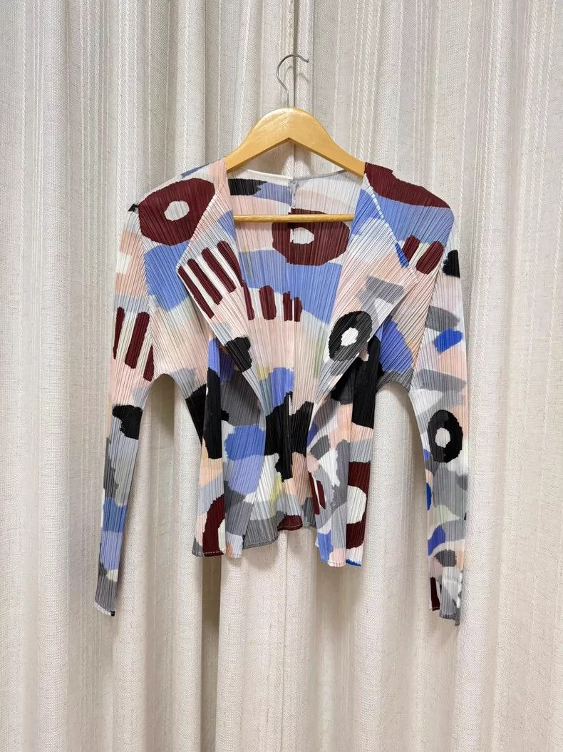 Issey Miyake Issey Miyake size:3 Candy-colored cardigan Size M / US 6-8 / IT 42-44 - 2 Thumbnail