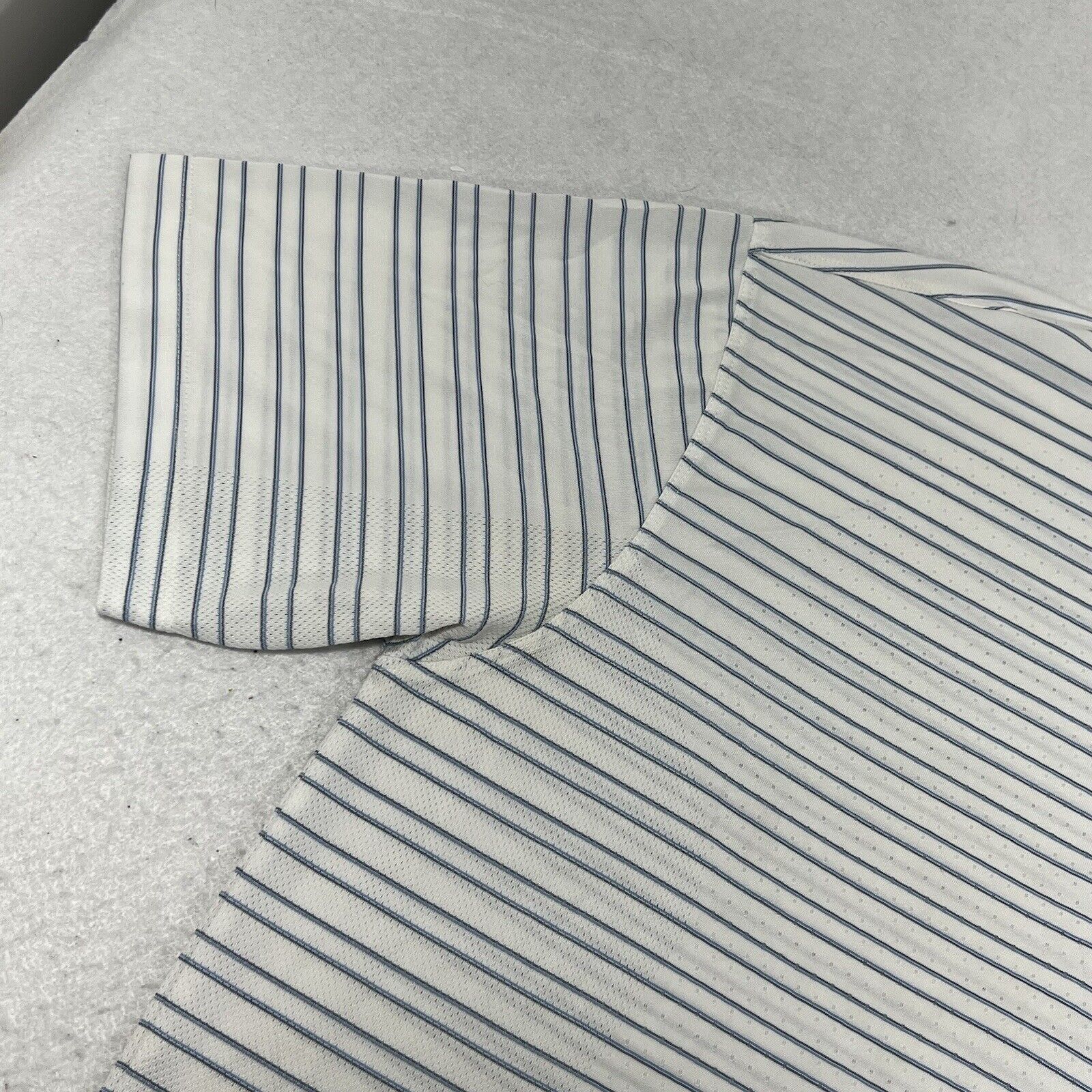 Nike Nike Golf Dri Fit Short Sleeve Athletic Polo White Striped Size US XL / EU 56 / 4 - 5 Thumbnail