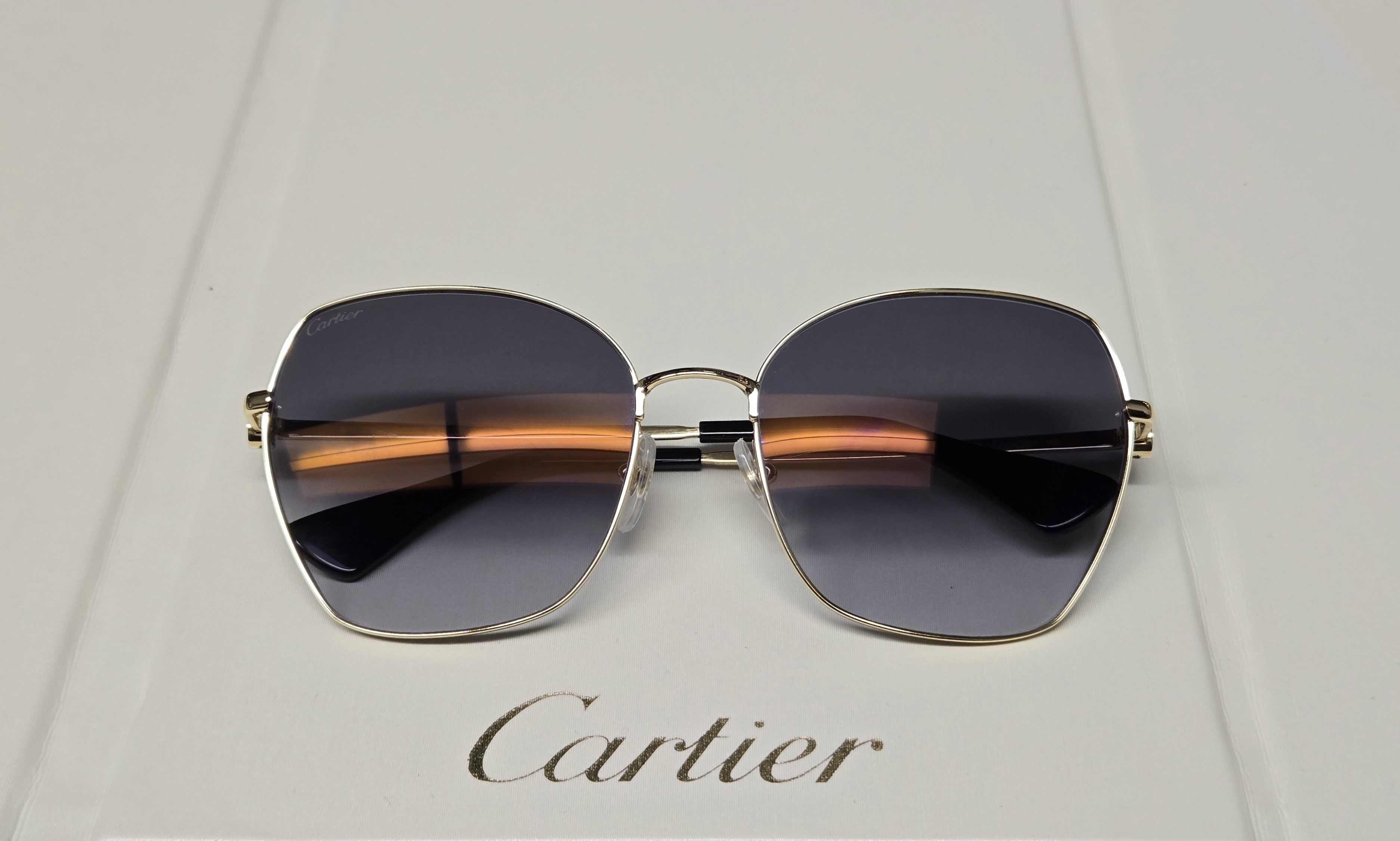 Cartier Cartier Gold Titanium Sunglasses Size ONE SIZE - 2 Thumbnail