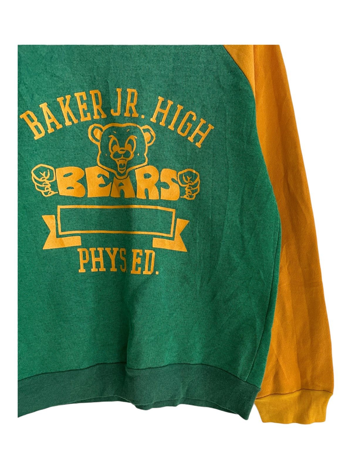 Sports Specialties × Vintage Vintage 1970s Afterhood BEARS Baker Jr HighTwo Tones Sweater Size US S / EU 44-46 / 1 - 5 Thumbnail