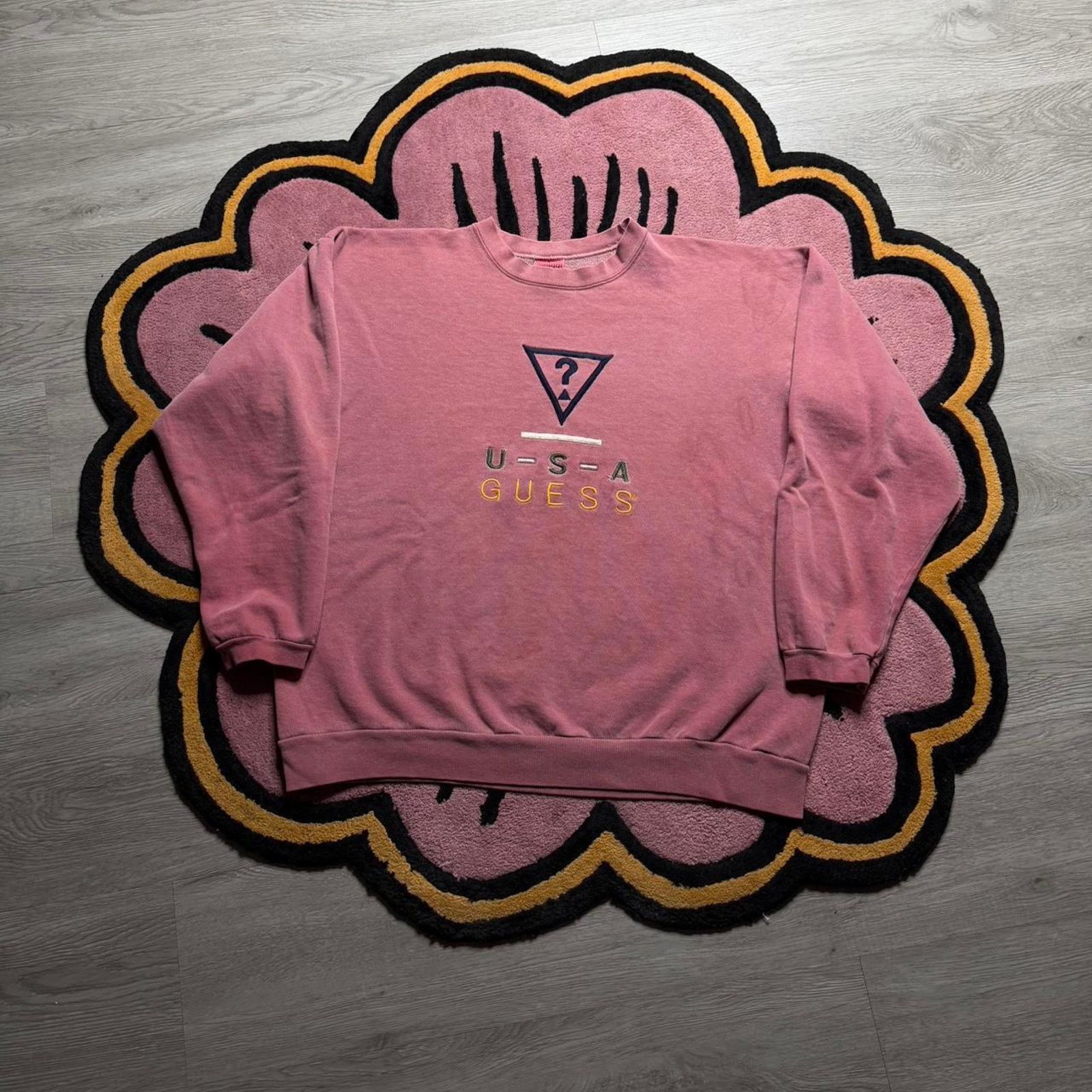 Guess × Vintage Vintage 90’s Guess USA Embroidered Logo Crewneck Sweatshirt Size US M / EU 48-50 / 2 - 1 Thumbnail