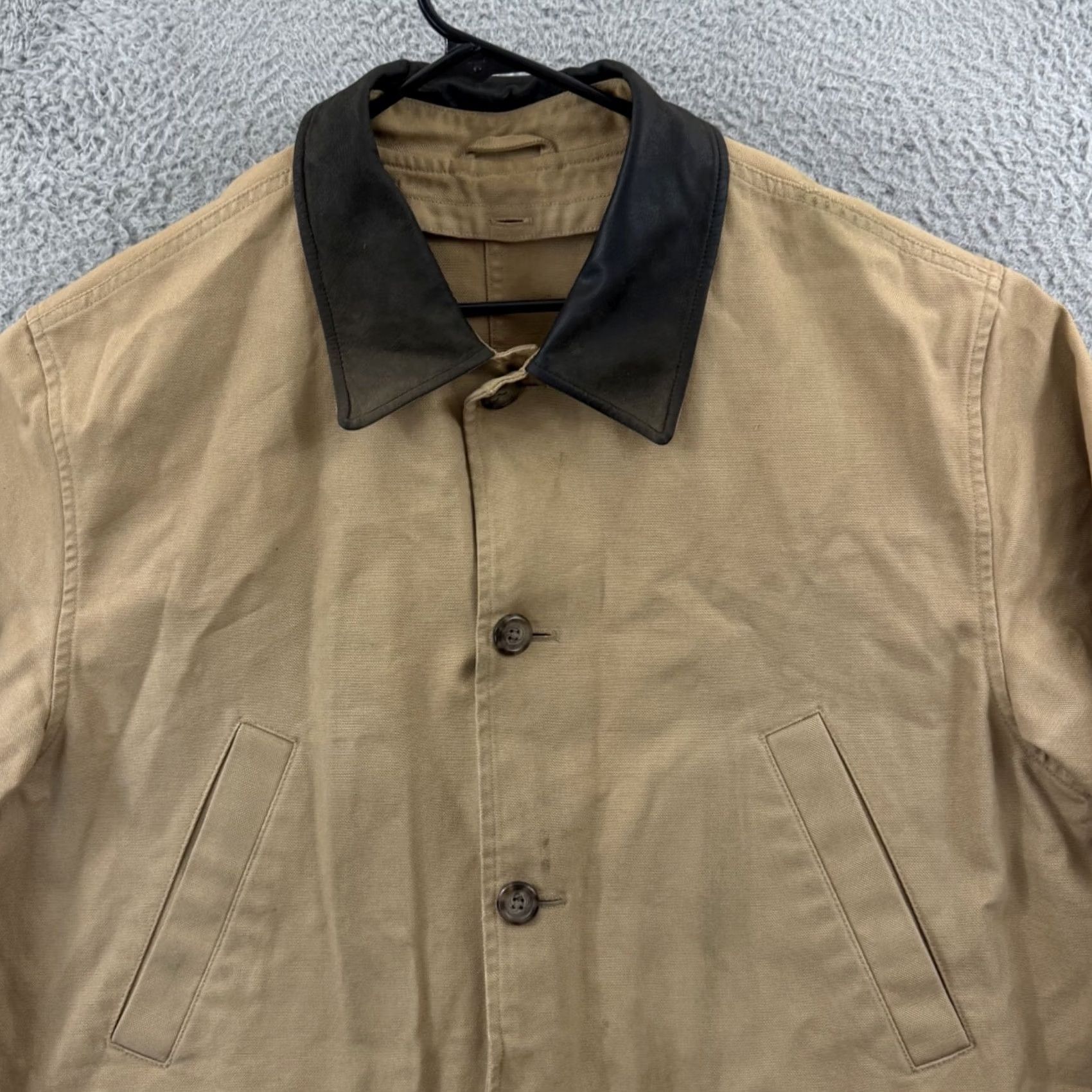 Lands' End Lands End Field Jacket Mens Large Brown Canvas Barn Chore Utility Coat Outdoor Size US L / EU 52-54 / 3 - 3 Thumbnail