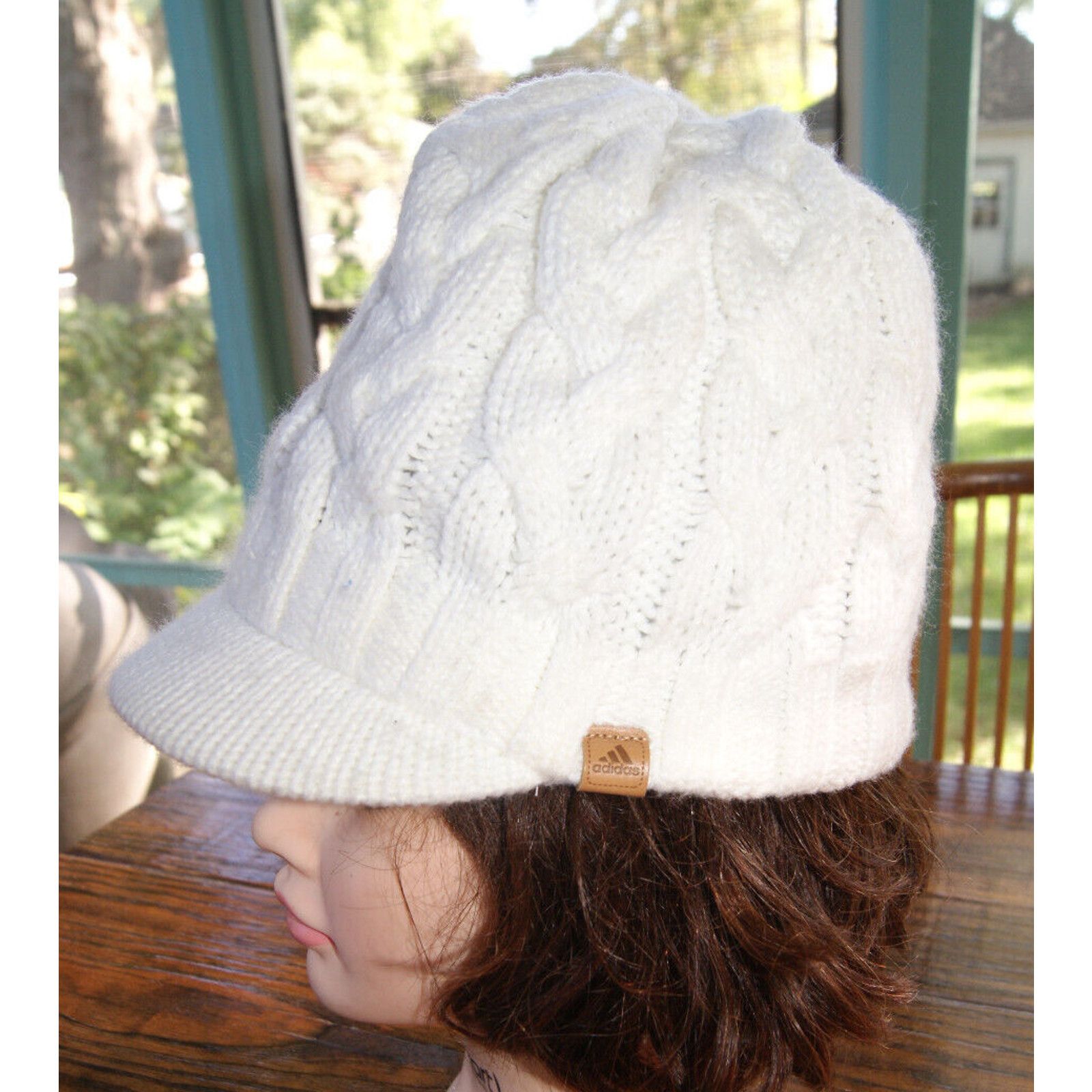 Adidas Adidas Women’s Brimmed Cable Knit Beanie Hat Cap Fleece Line Size ONE SIZE - 1 Thumbnail
