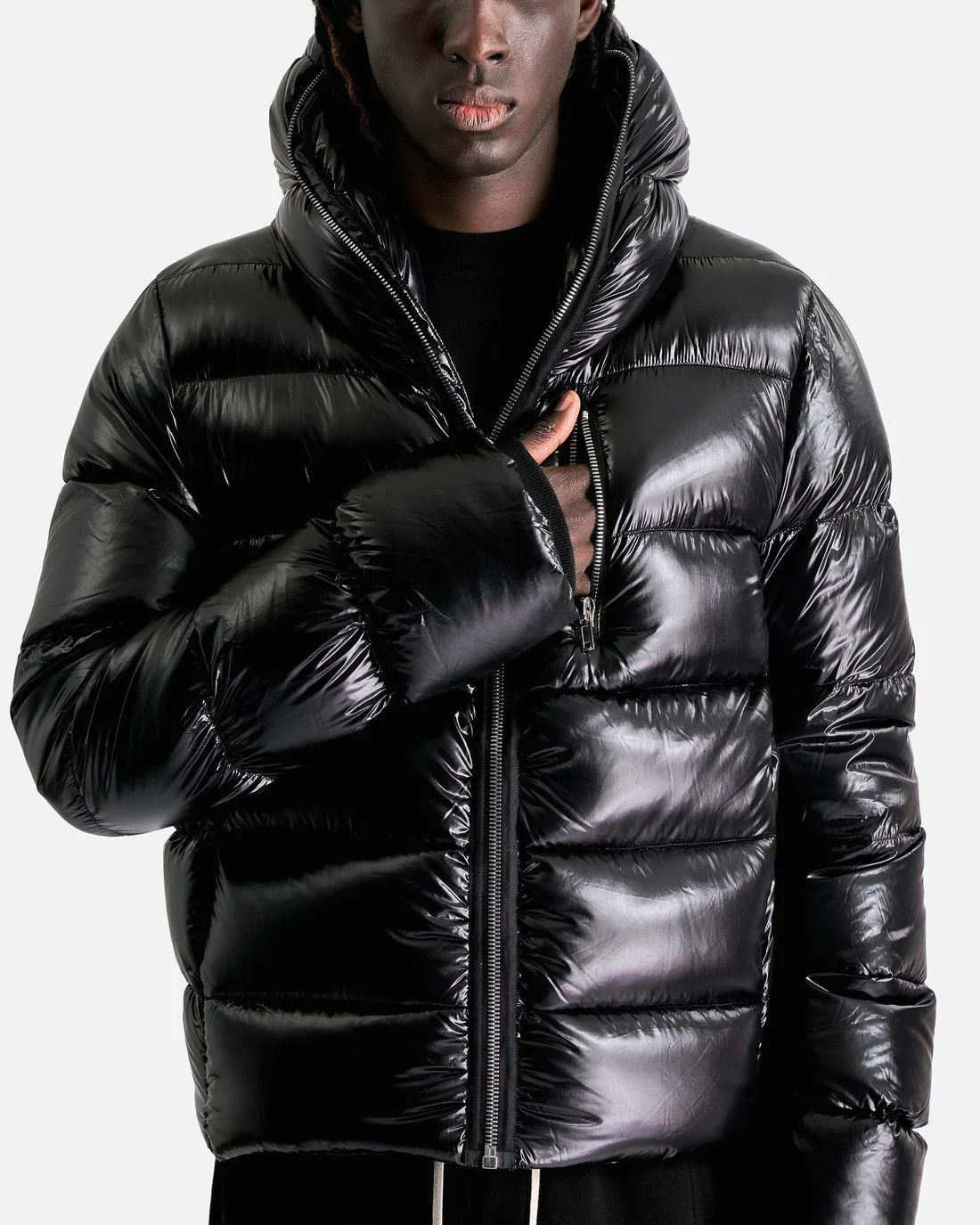 Rick Owens o1s1v1r1oon0825 Sealed Jacket in Black Size US L / EU 52-54 / 3 - 2 Thumbnail