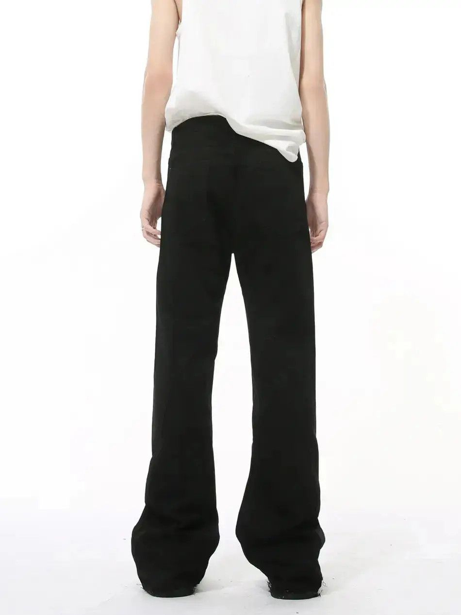 Japanese Brand Retro loose fringe micro flared jeans Size US 32 / EU 48 - 2 Thumbnail
