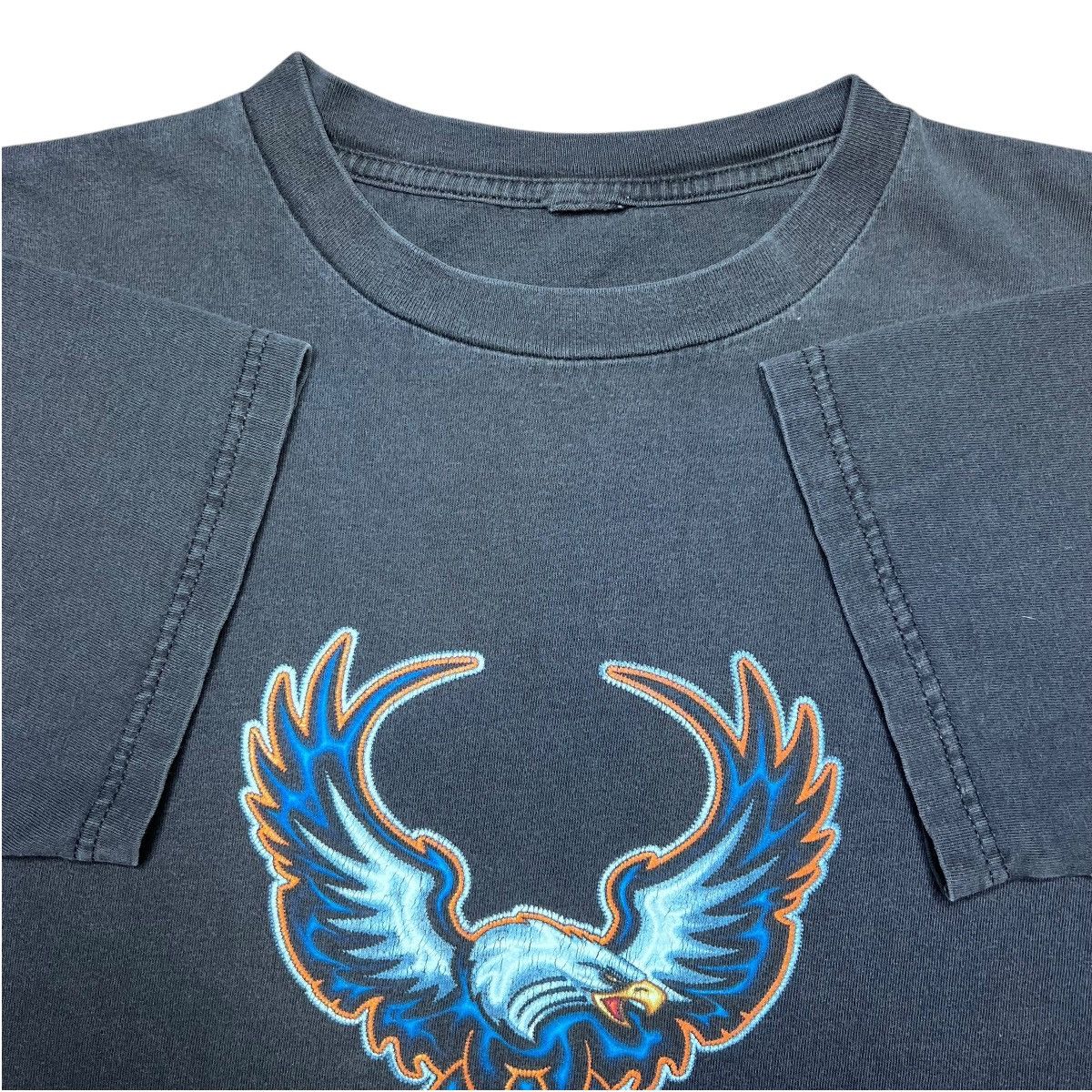 Harley Davidson × Vintage Vintage 1998 Harley Davidson Eagle Emblem Logo Graphic Tee Size US XL / EU 56 / 4 - 2 Thumbnail