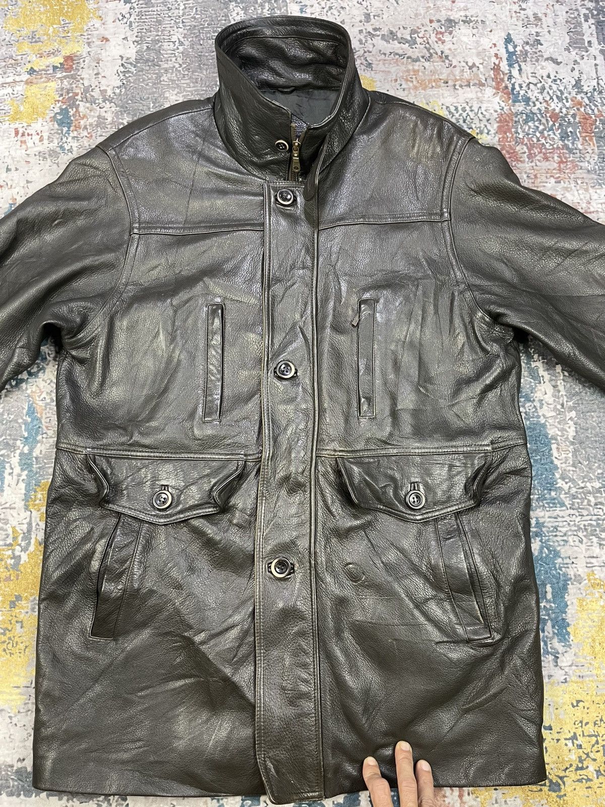 Vintage Vtg Wind Armor Deerskin Leather Coat Jacket Size US M / EU 48-50 / 2 - 3 Thumbnail