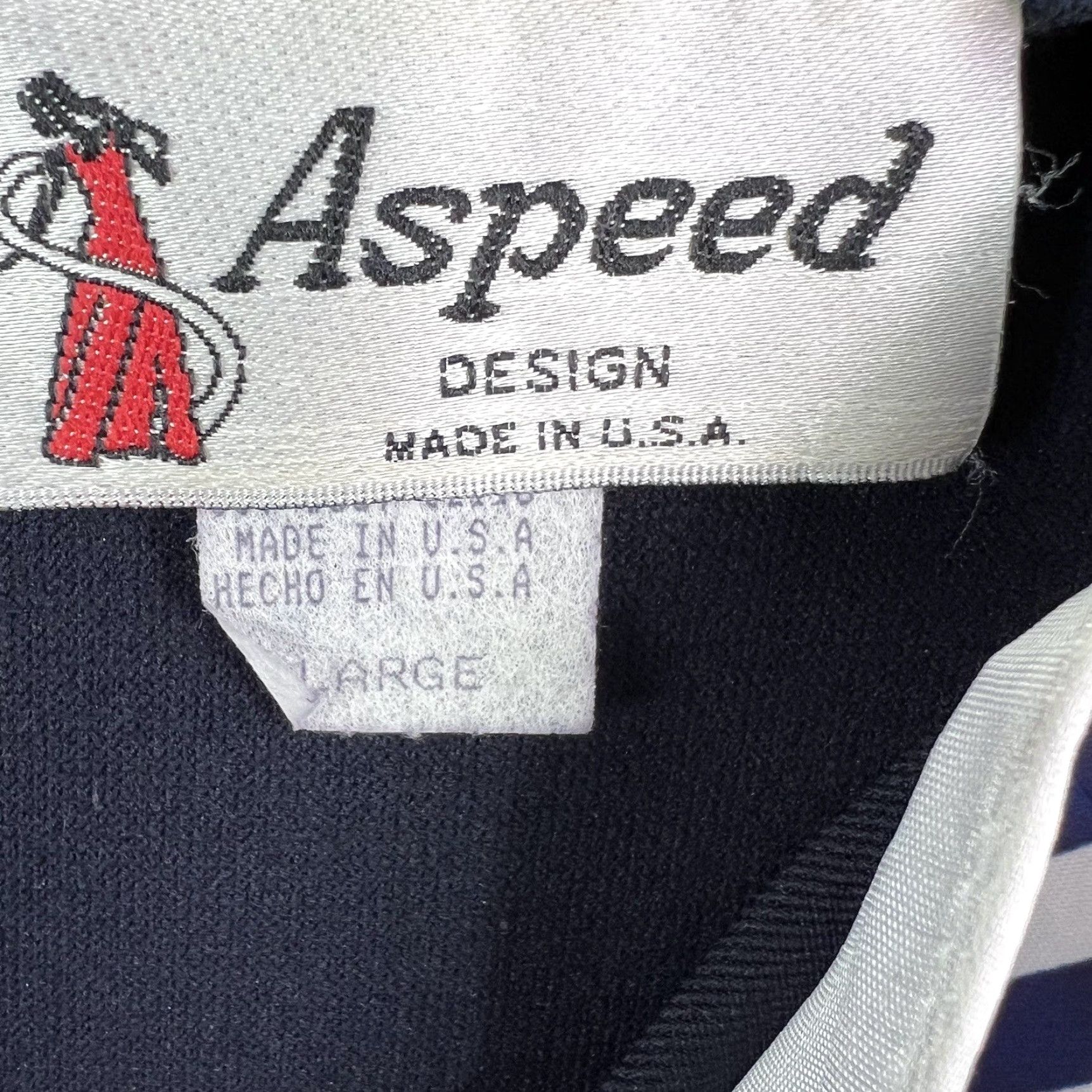 Speedo Vintage Aspeed Design Dress Size L Blue Jeweled Bow Wrap Cold Shoulder US Made Size L / US 10 / IT 46 - 7 Thumbnail