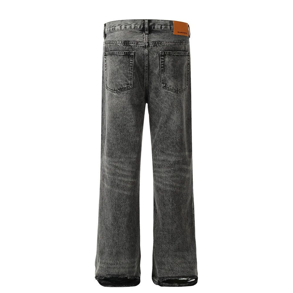 Jean Men's punk vintage heavy washed distressed jeans Size US 32 / EU 48 - 2 Thumbnail