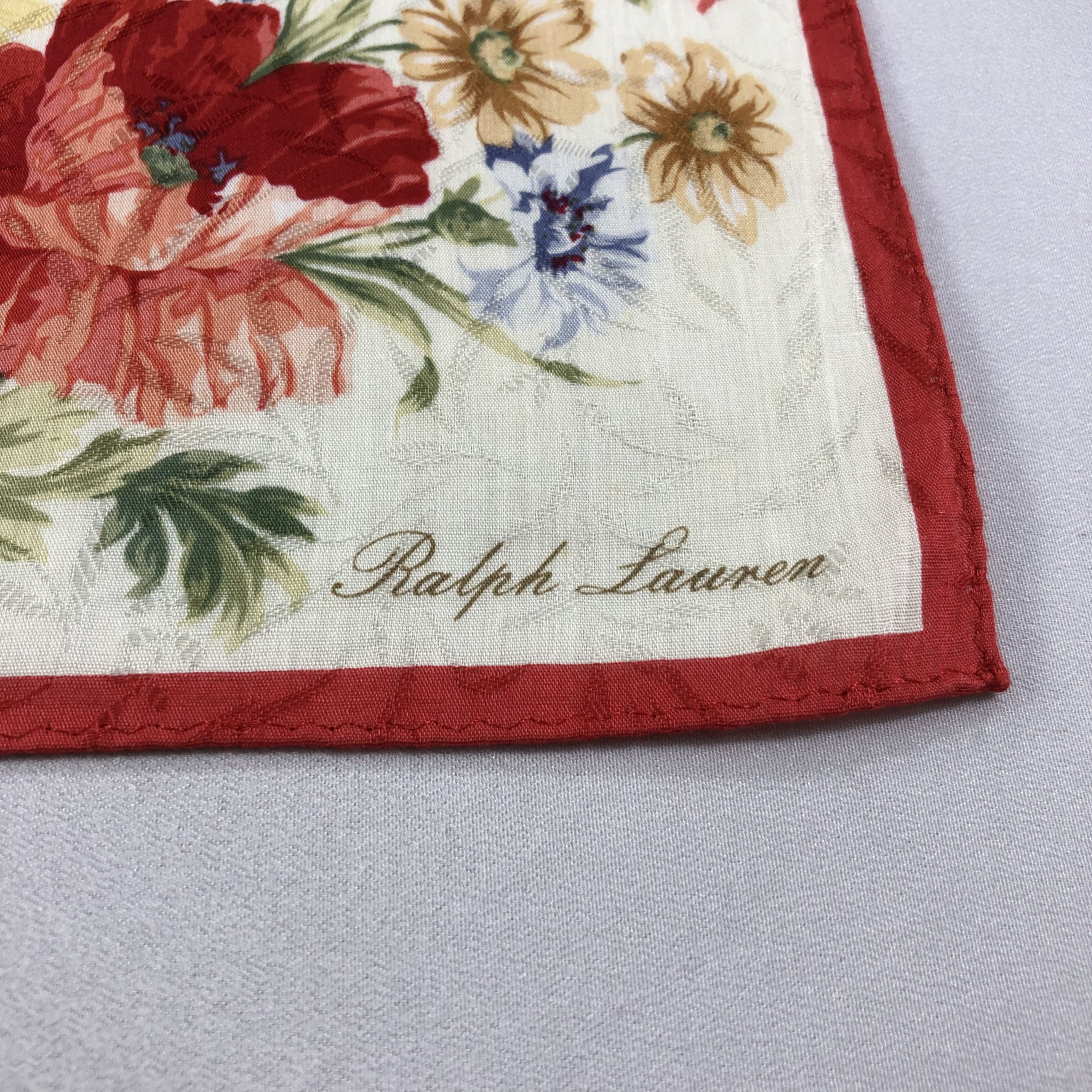 Ralph Lauren Ralph Lauren Floral Handkerchief Neckerchief Bandana H1914 Size ONE SIZE - 4 Thumbnail