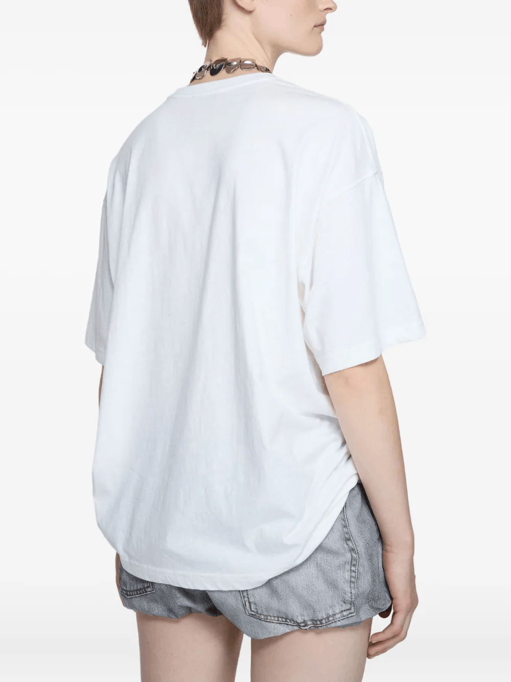 Other White Cotton-Blend T-Shirt – Men’s Classic Short Sleeve Tee Size US L / EU 52-54 / 3 - 3 Thumbnail
