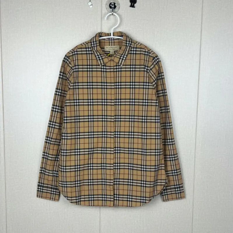 Burberry Burberry Yellow Cotton Women's Shirt Size XS / US 0-2 / IT 36-38 - 1 Thumbnail