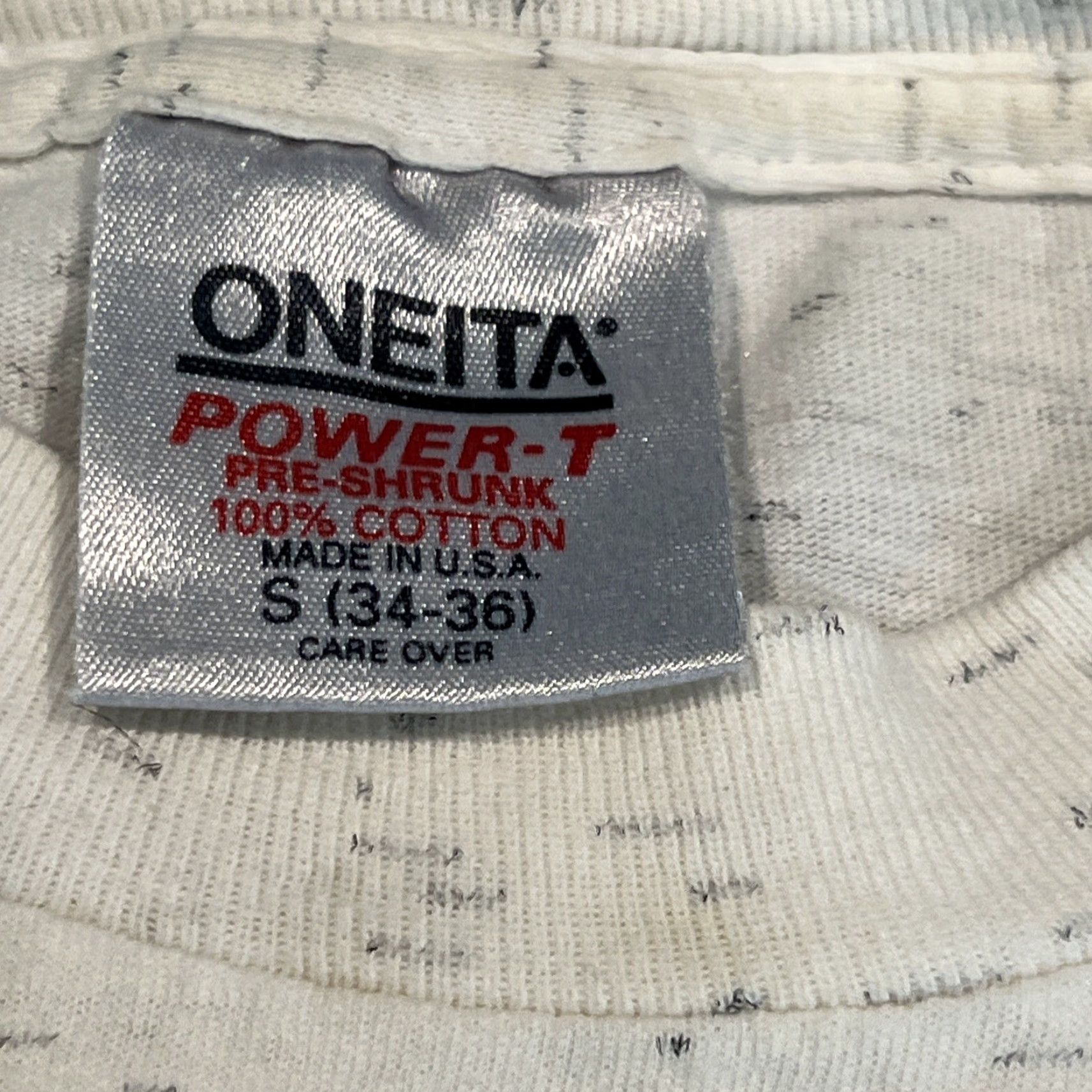 Vintage VINTAGE Oneita Leavenworth Wolf Graphic Preserve Protect Conserve Single Stitch S T-Shirt USA 1991 Mens? Womens? Size US S / EU 44-46 / 1 - 4 Thumbnail