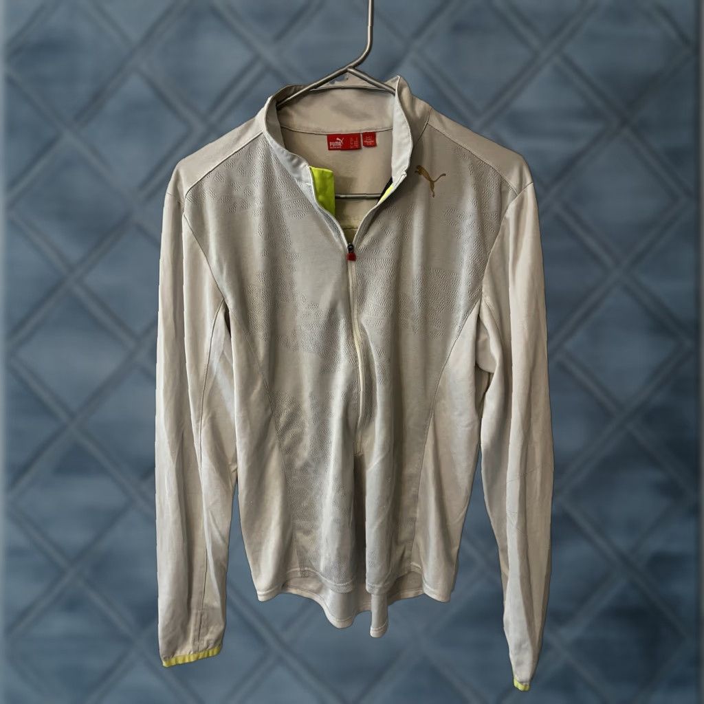 Puma PUMA Men's Jacket Track Style 1/2 Zip Sweatshirt Size S Gray Size US S / EU 44-46 / 1 - 1 Thumbnail