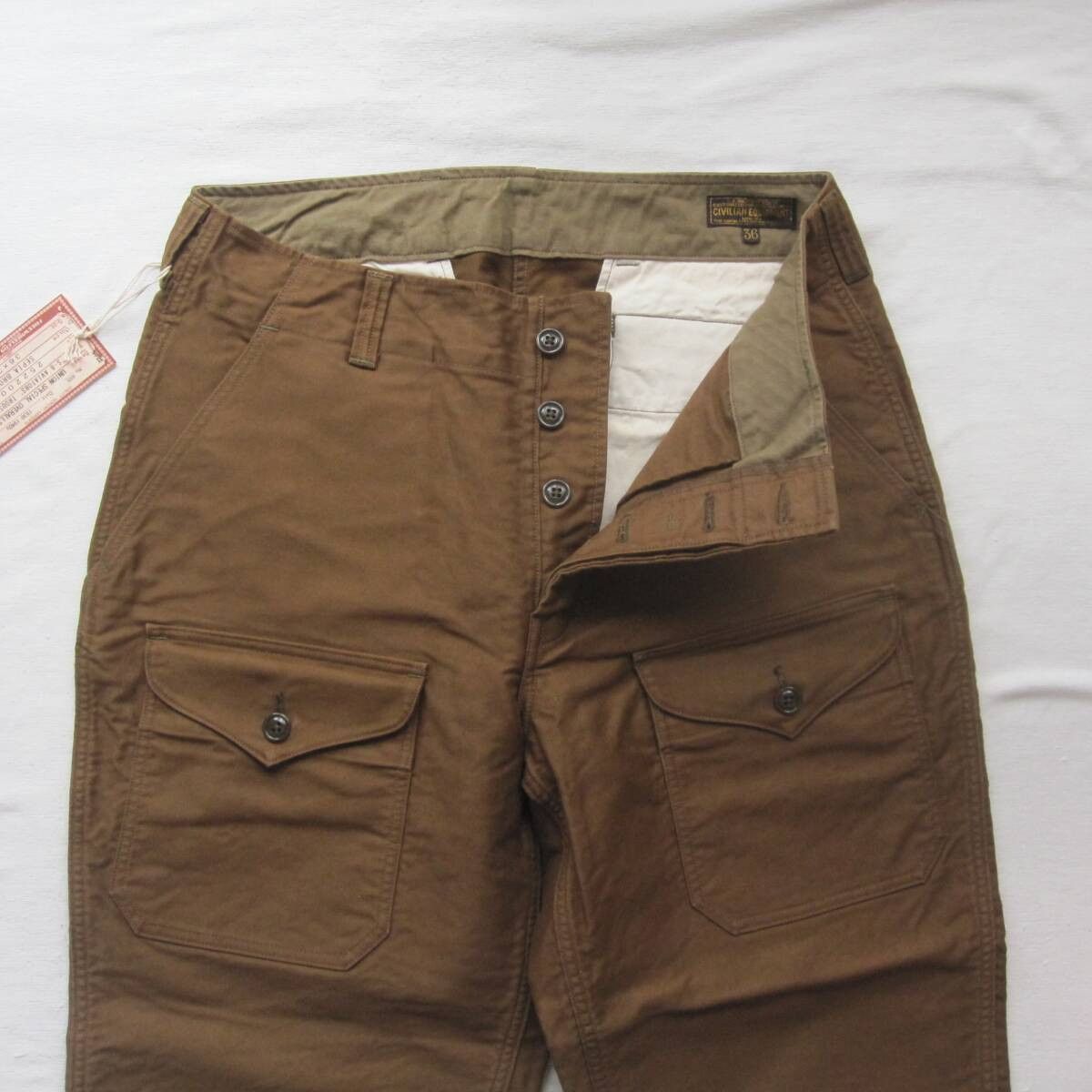 Freewheelers S-8 AVIATORS’ TROUSERS 36 SEPIA BROWN Size US 36 / EU 52 - 4 Thumbnail