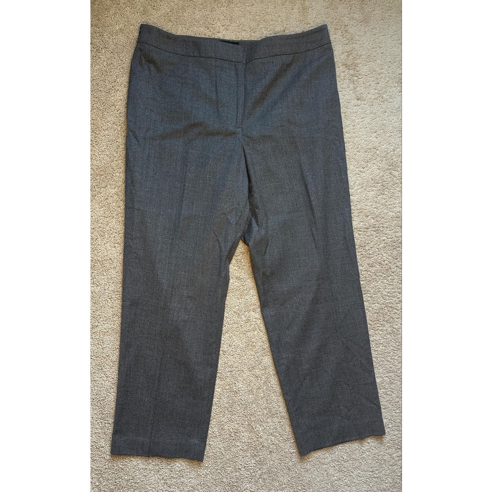 Other Talbots Wool Blend Straight Trouser Pants Gray Women's 18 Size 40" / US 18 - 2 Thumbnail