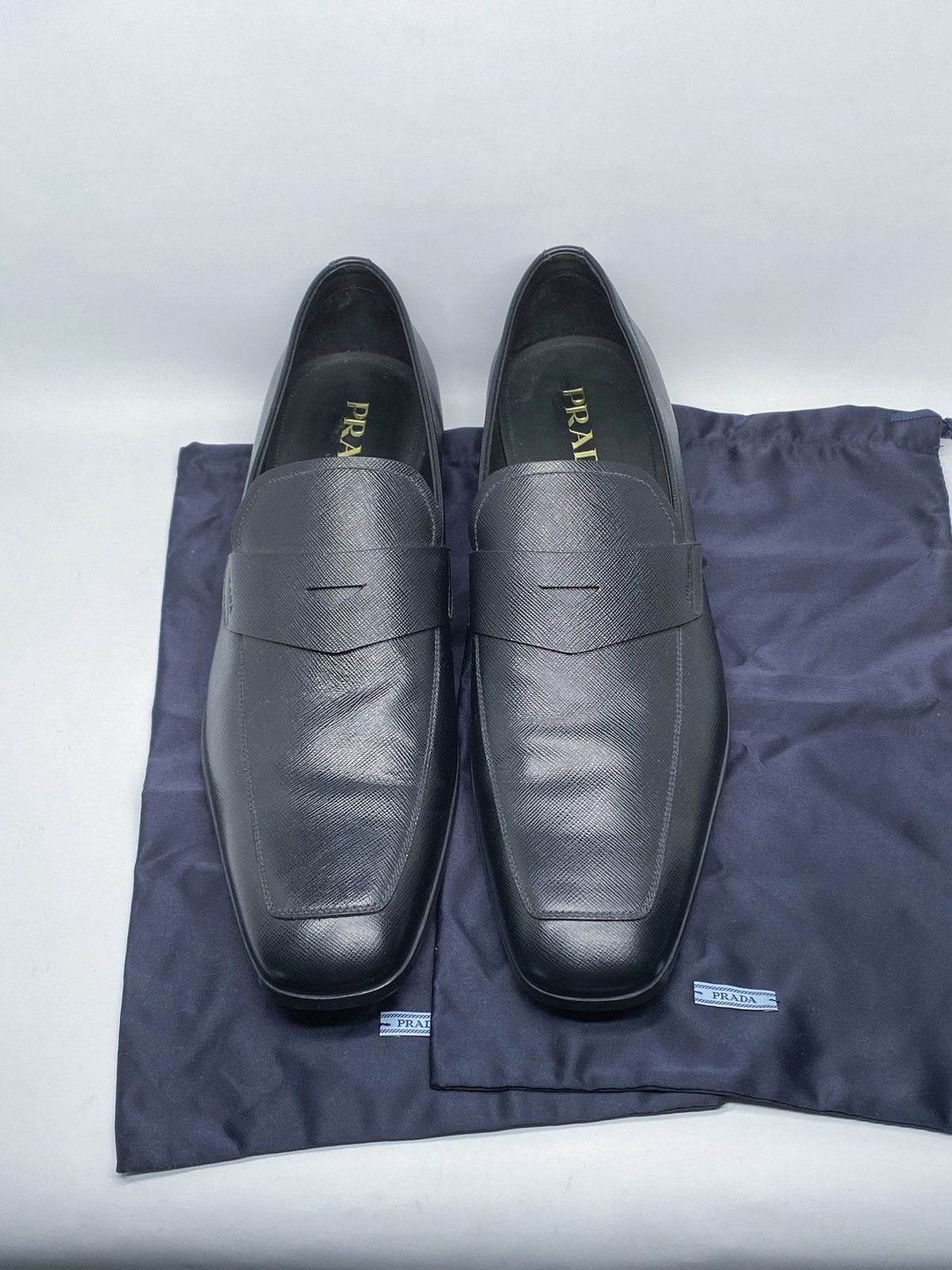 Prada Prada Saffiano Leather Penny Loafer size 12/ us size 13 Size US 13 / EU 46 - 11 Thumbnail