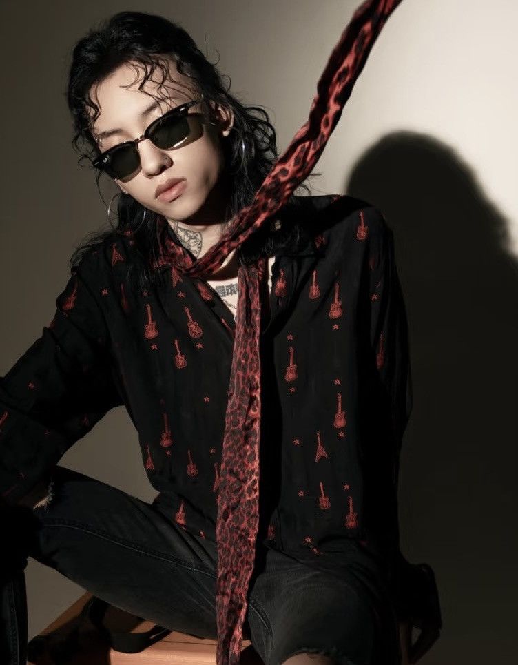 Hedi Slimane Saint Laurent Guitar Shirt Fw15 x Hedi Slimane Size US M / EU 48-50 / 2 - 8 Thumbnail