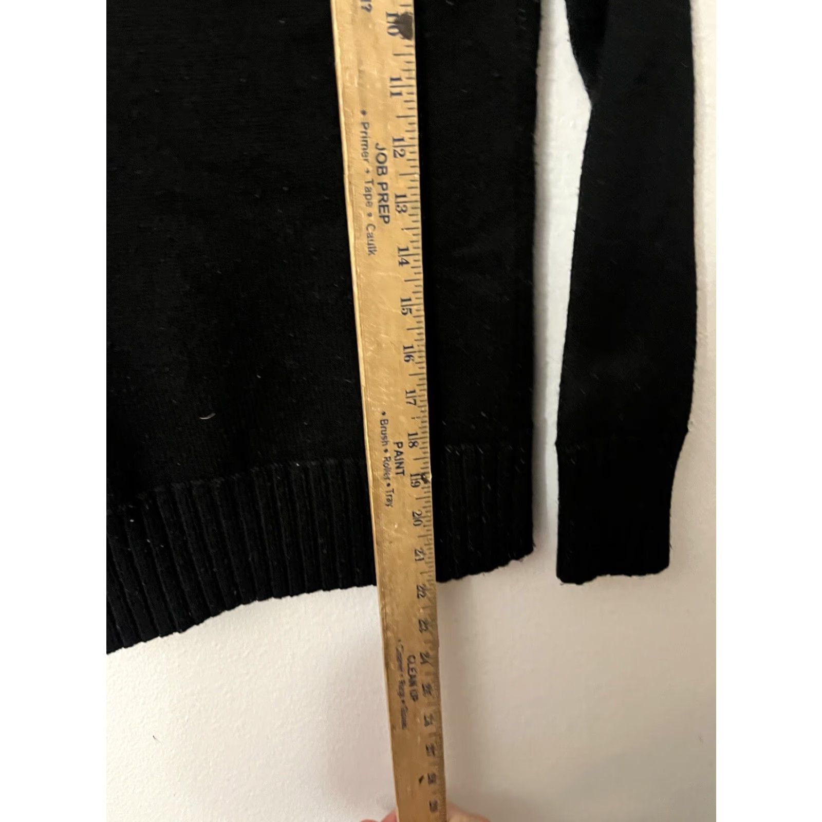 Guess GUESS Women’s Sweater Long Sleeve Pullover Shawl Collar Solid Black Y2K 90s Size S Size S / US 4 / IT 40 - 4 Thumbnail