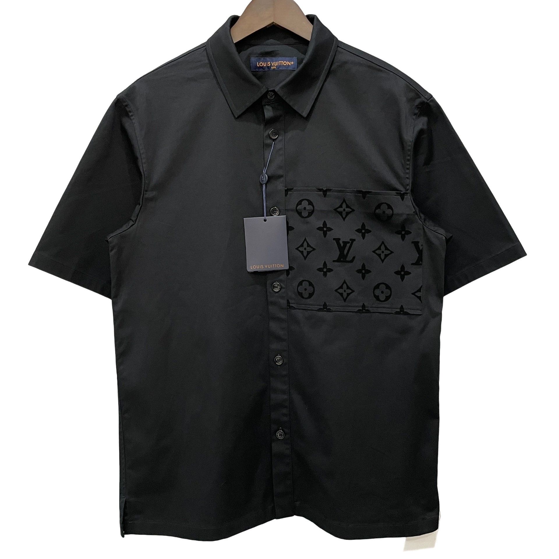Louis Vuitton Louis Vuitton Flocked Monogram Pocket Shirt Size L Size US L / EU 52-54 / 3 - 1 Thumbnail