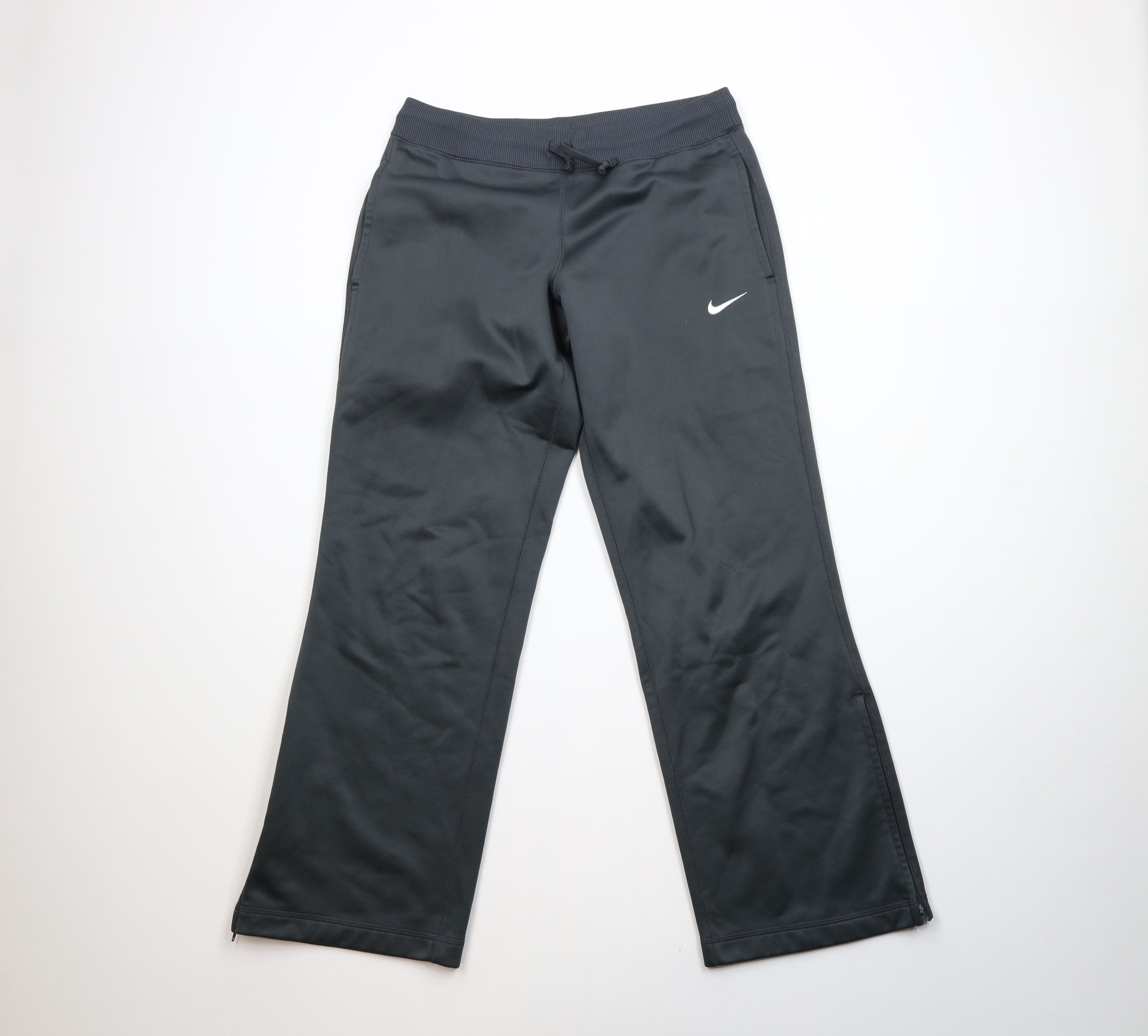 Nike × Vintage Vintage Y2K Nike Therma Fit Mini Swoosh Wide Leg Sweatpants Size US 34 / EU 50 - 1 Thumbnail