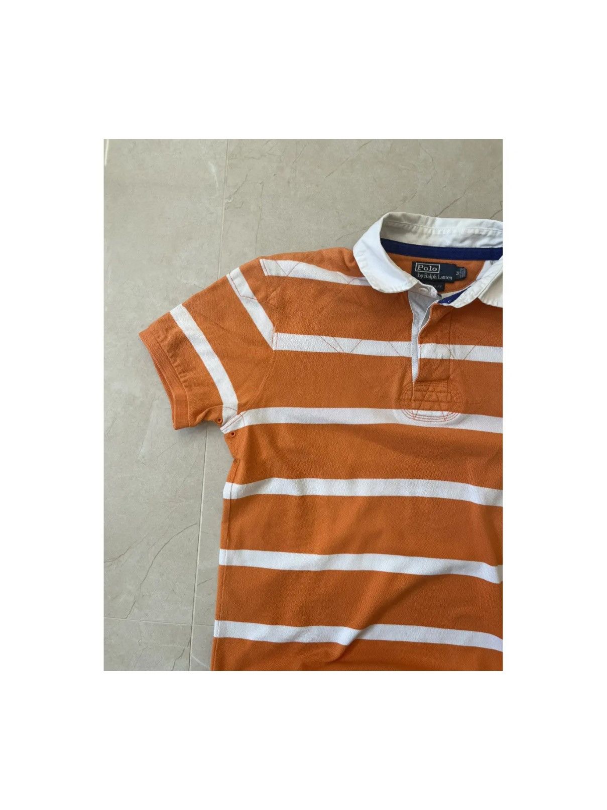 Polo Ralph Lauren × Ralph Lauren Rugby Ralph Lauren vintage polo orange and white striped Size US M / EU 48-50 / 2 - 4 Thumbnail