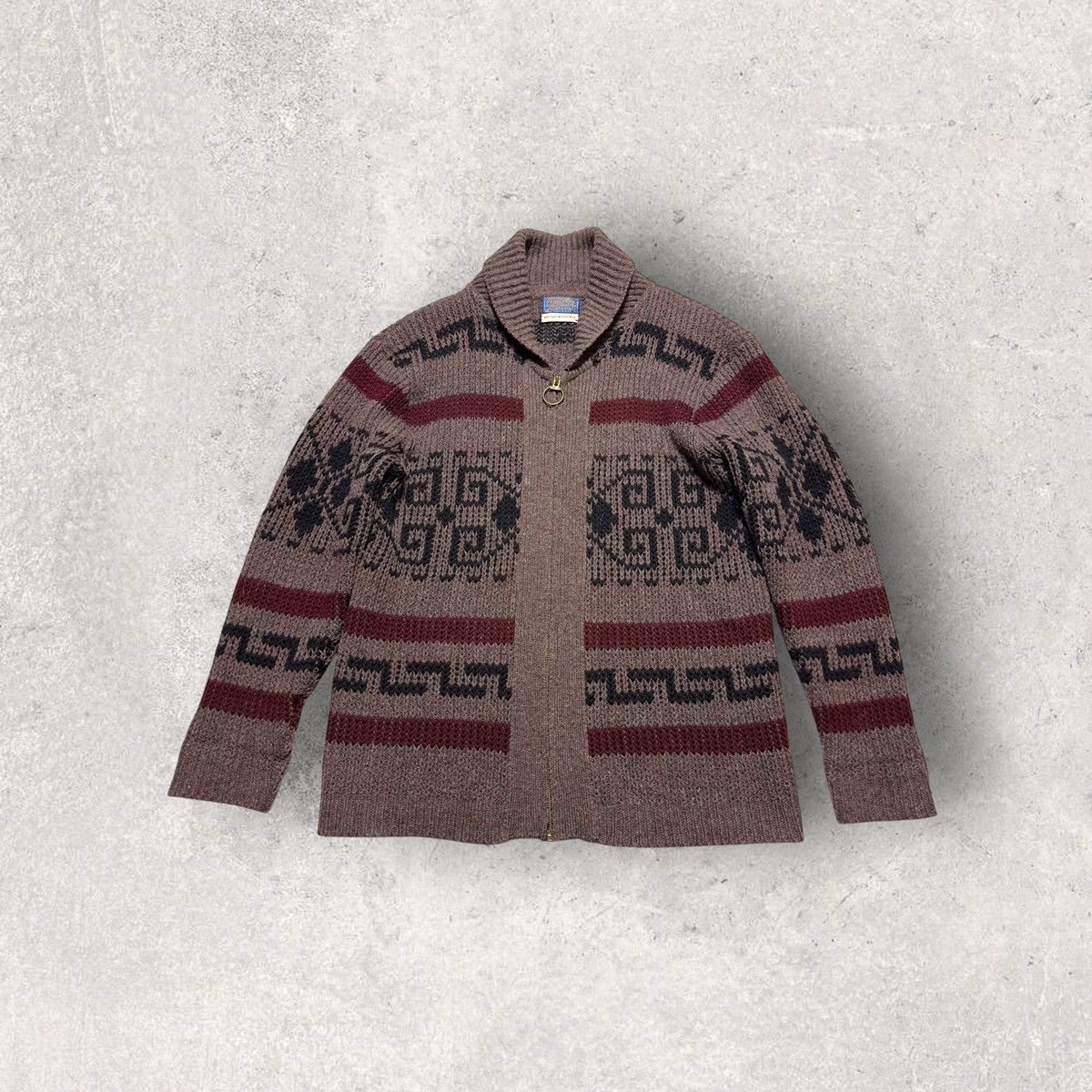 Pendleton × Vintage Vintage Pendleton Western Big Lebowski zip up sweater Size US L / EU 52-54 / 3 - 1 Thumbnail
