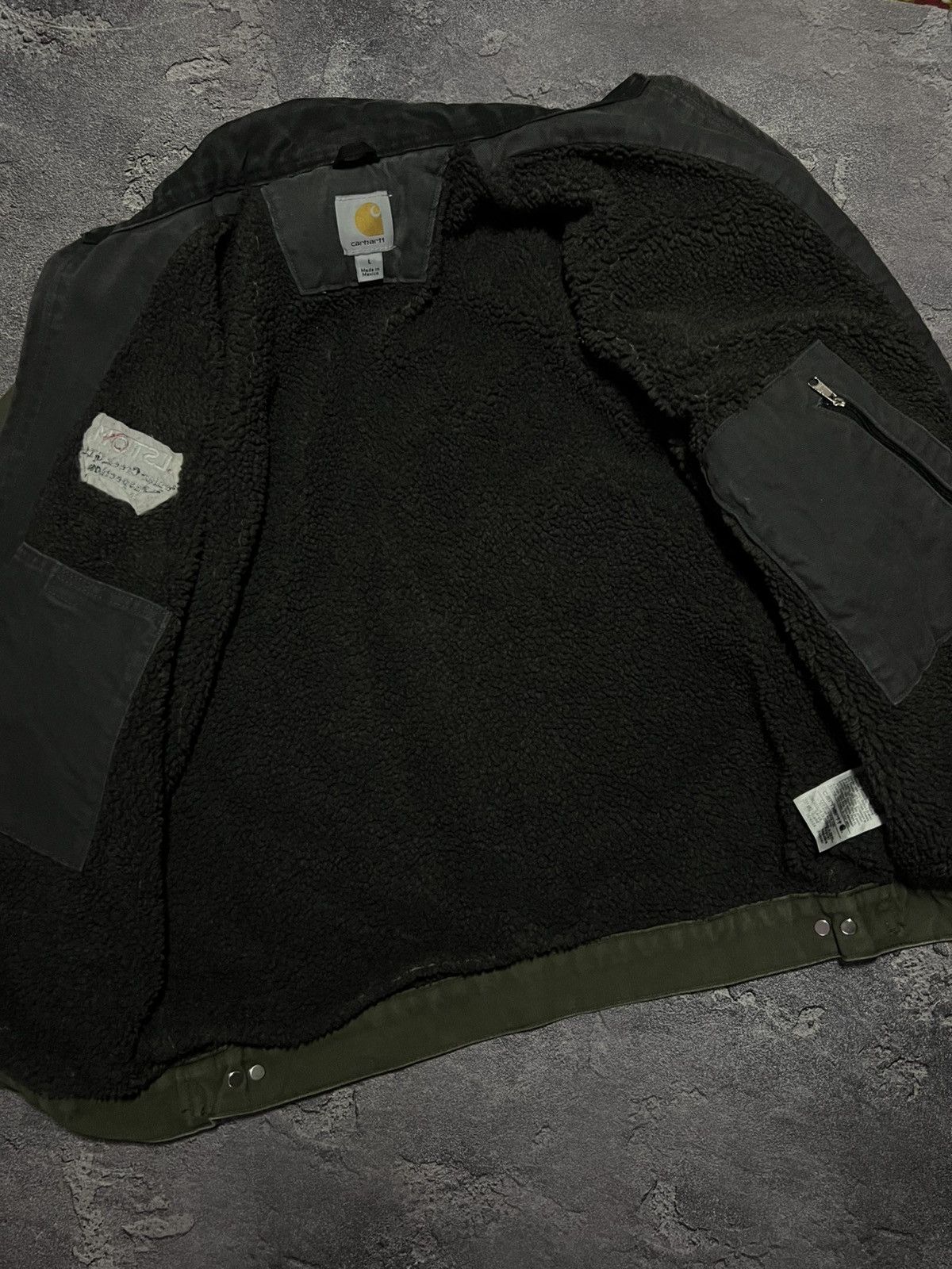 Carhartt Vintage 90s Carhartt Olive Detroit Jacket Streetwear Faded Size US L / EU 52-54 / 3 - 9 Thumbnail