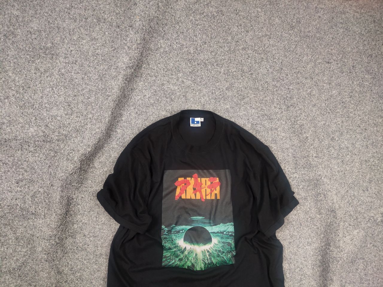 Anime Vintage Akira Neo Tokyo Explosion Logo Anime Black T shirt Size US L / EU 52-54 / 3 - 2 Thumbnail
