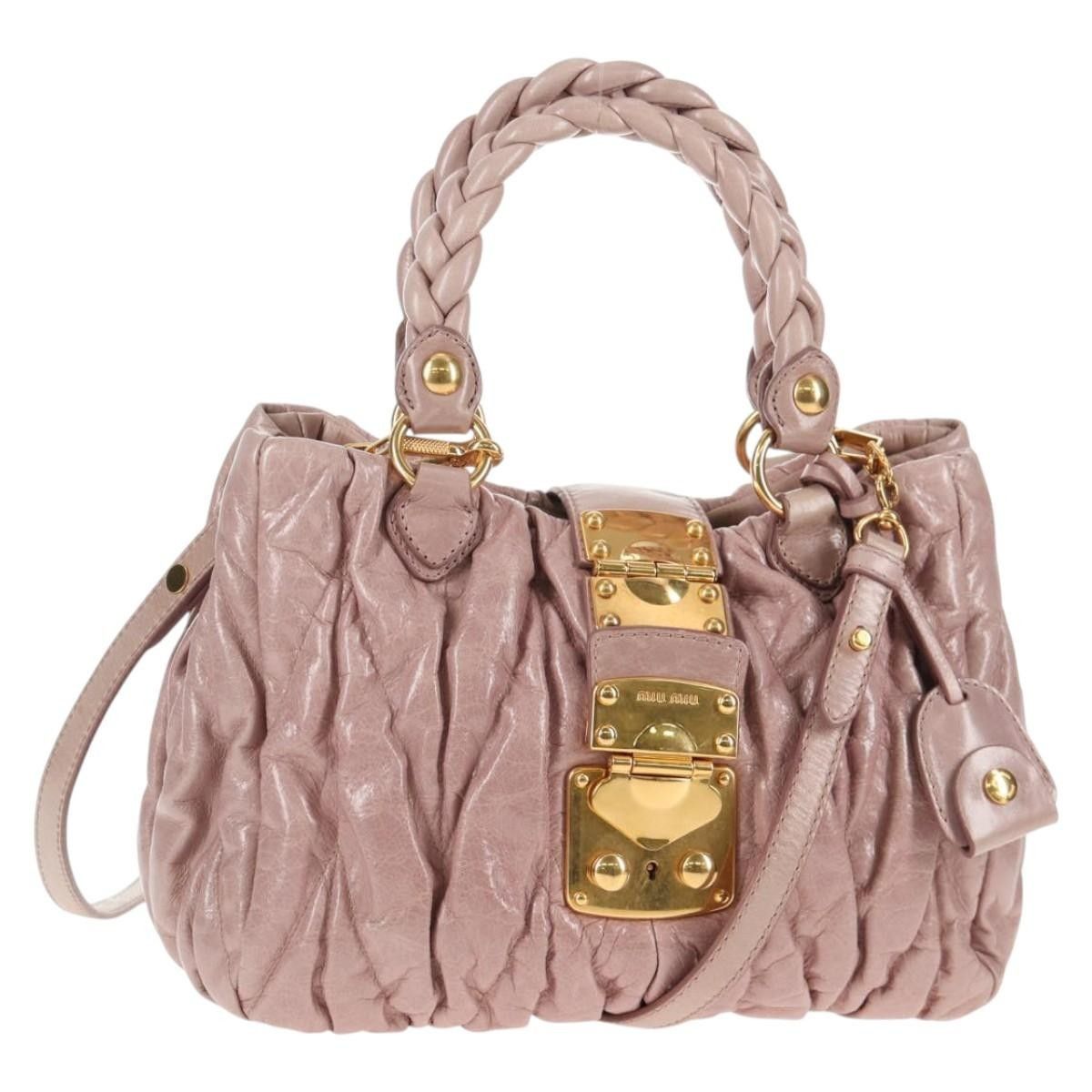 Miu Miu Miu Miu Coffer Convertible Satchel Matelasse Leather Size ONE SIZE - 1 Thumbnail