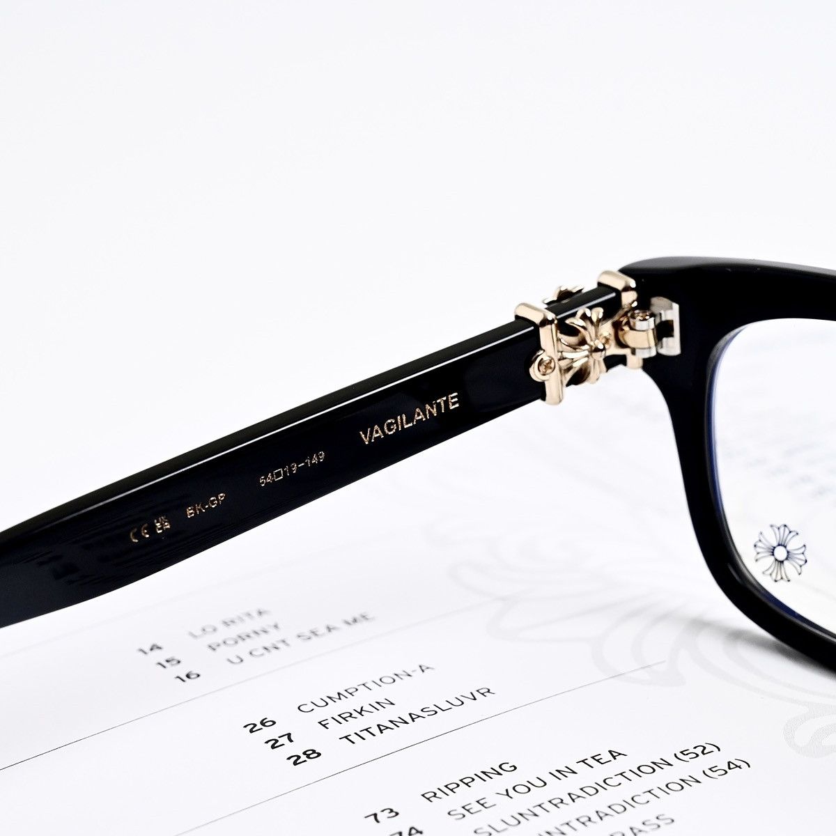 Chrome Hearts CHROME HEARTS VAGILANTE GLASSES Size ONE SIZE - 5 Thumbnail