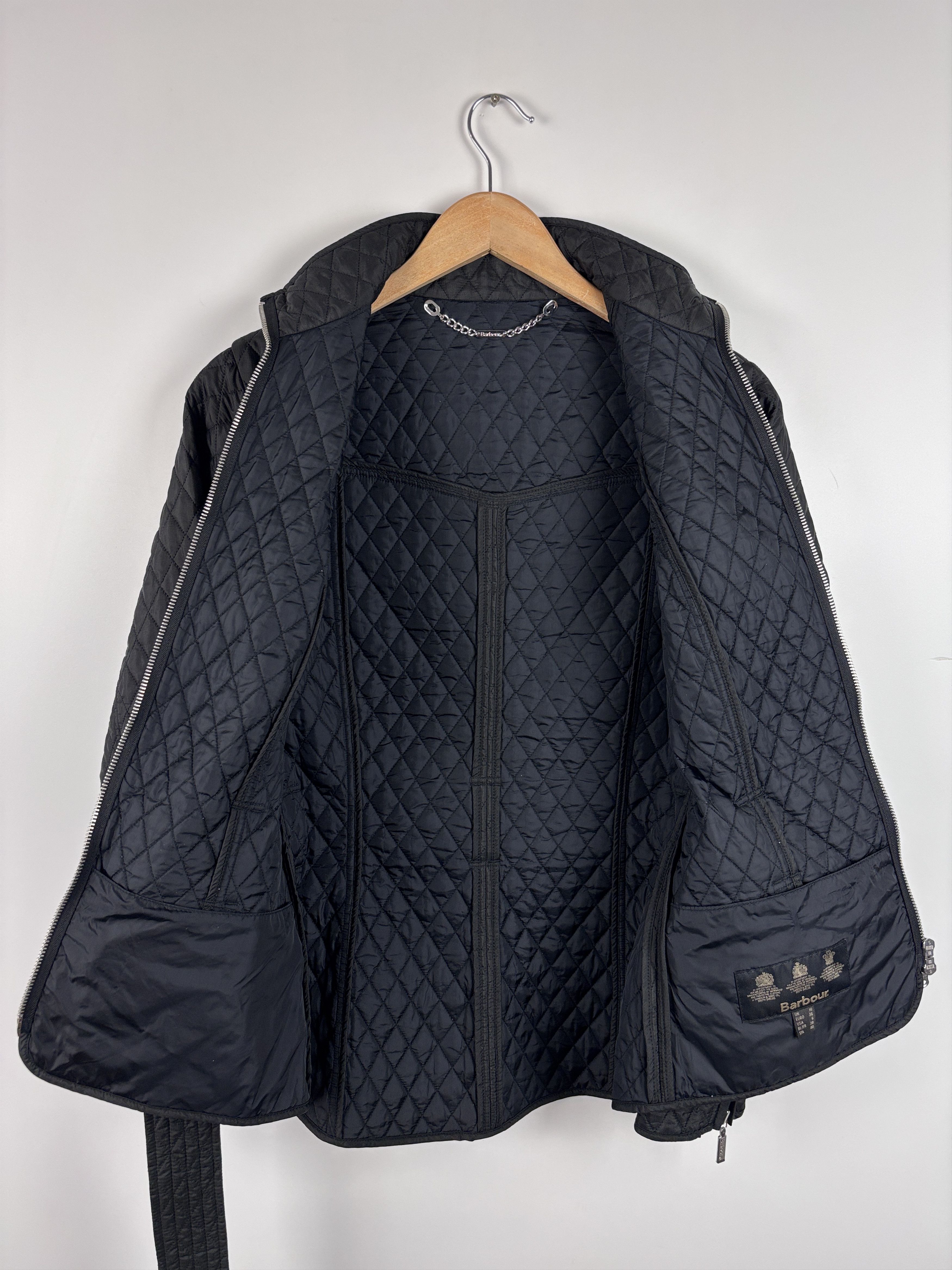 Barbour Womens Barbour Newbury Quilt Jacket Black Size US 6 / UK 10 Size M / US 6-8 / IT 42-44 - 7 Thumbnail