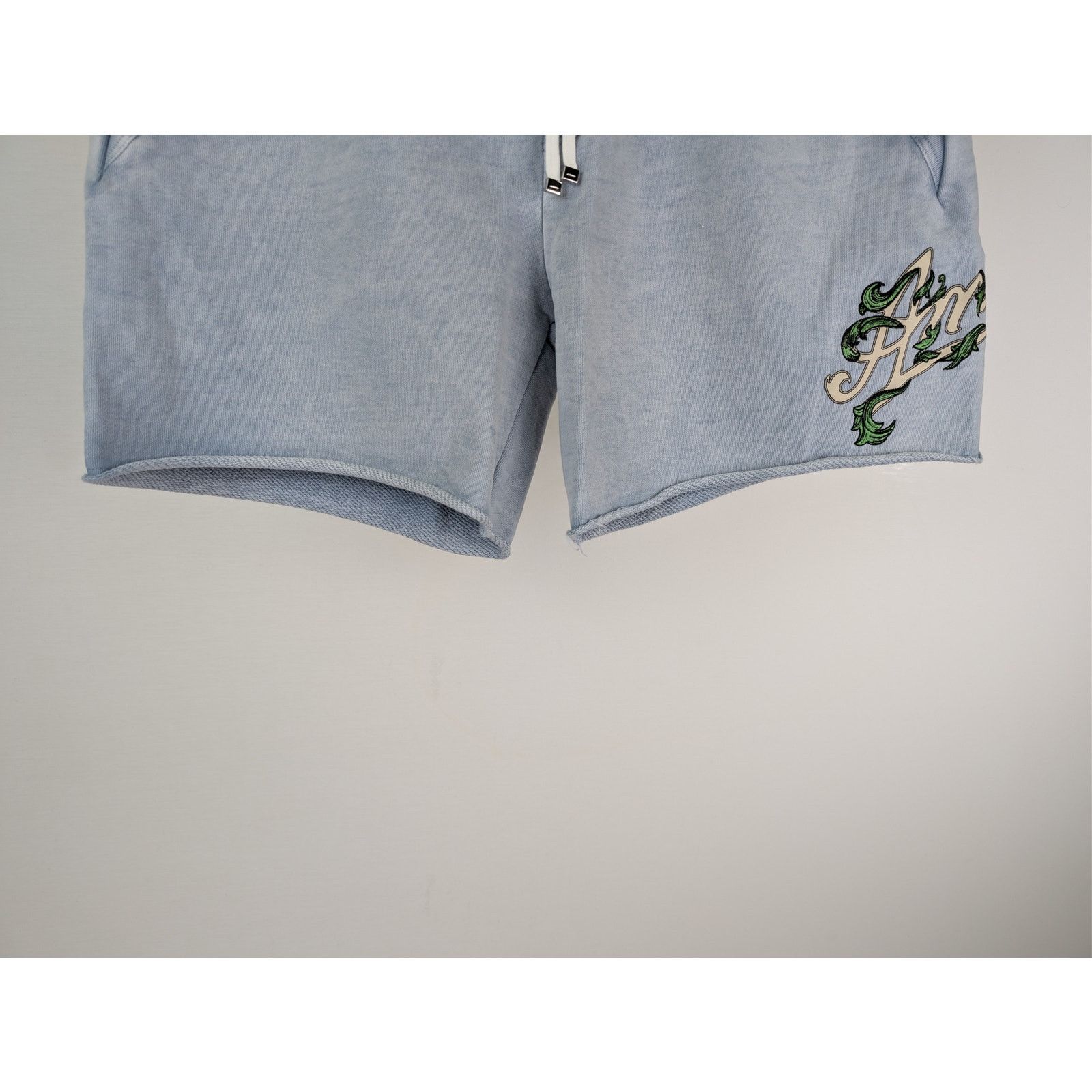Amiri o1rshd1 Amiri Filigree Sweatshort Shorts in Ashley Blue Size US 38 / EU 54 - 4 Thumbnail