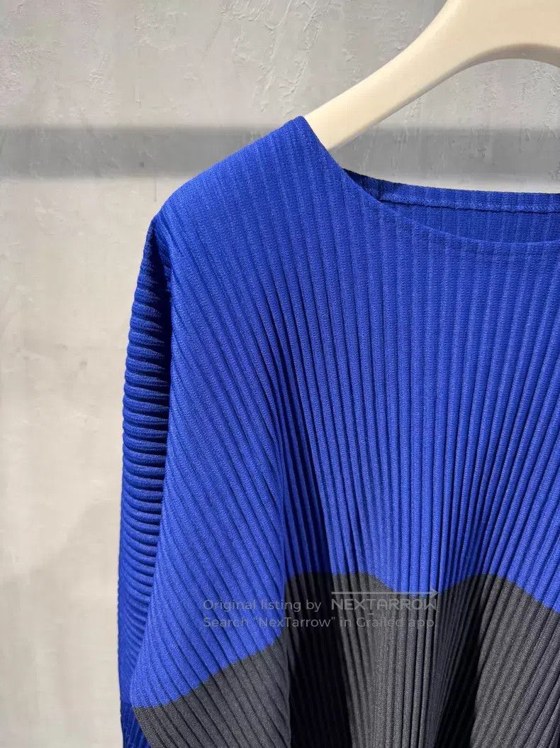 Issey Miyake Issey Miyake Color-blocked Spring Pleated Top Size M / US 6-8 / IT 42-44 - 3 Thumbnail