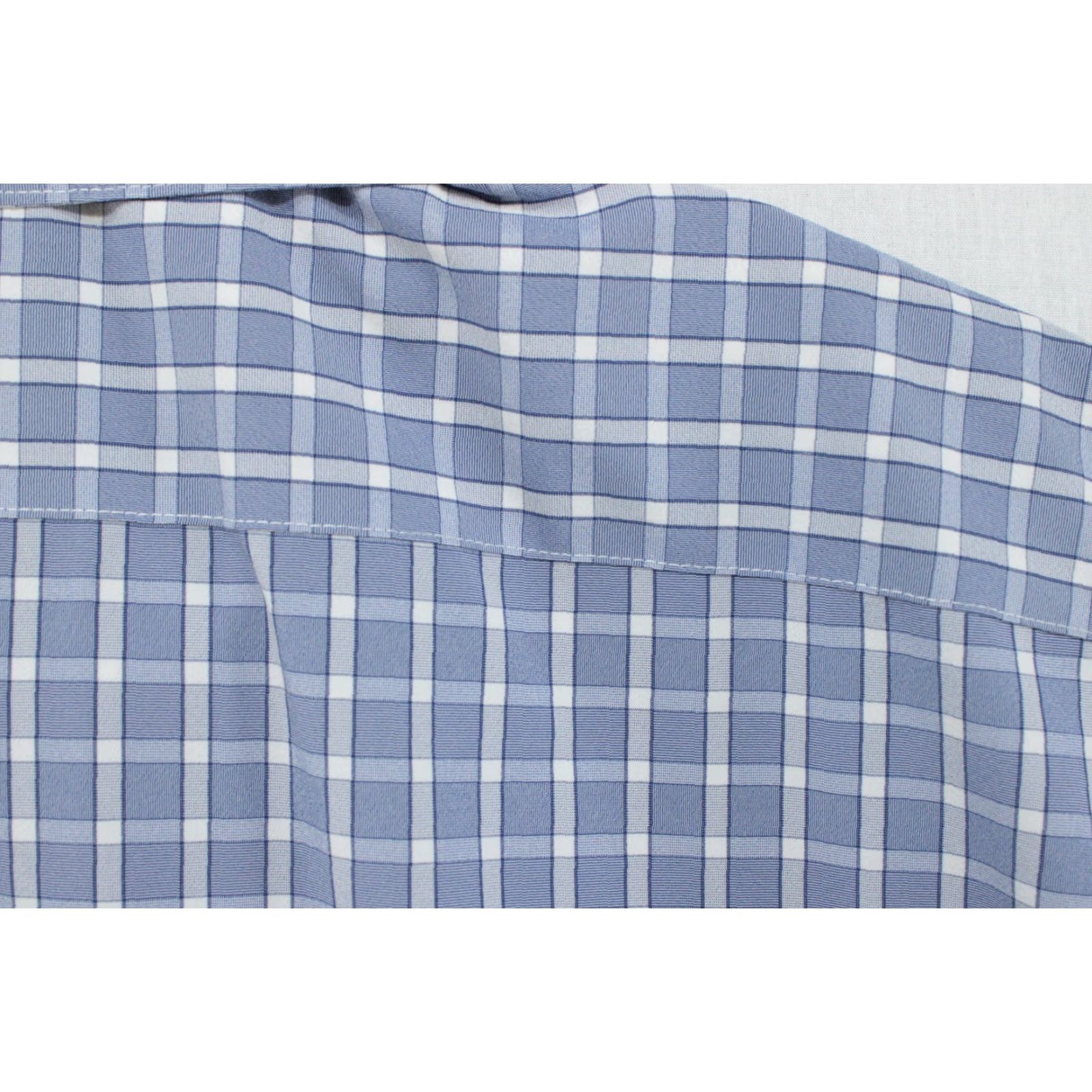 Mizzen+Main Mizzen+Main Shirt Mens 2XL Blue Leeward Trim Fit Plaid Wicking LS Button-Up, Casual, Office, Performance Size US XXL / EU 58 / 5 - 7 Thumbnail