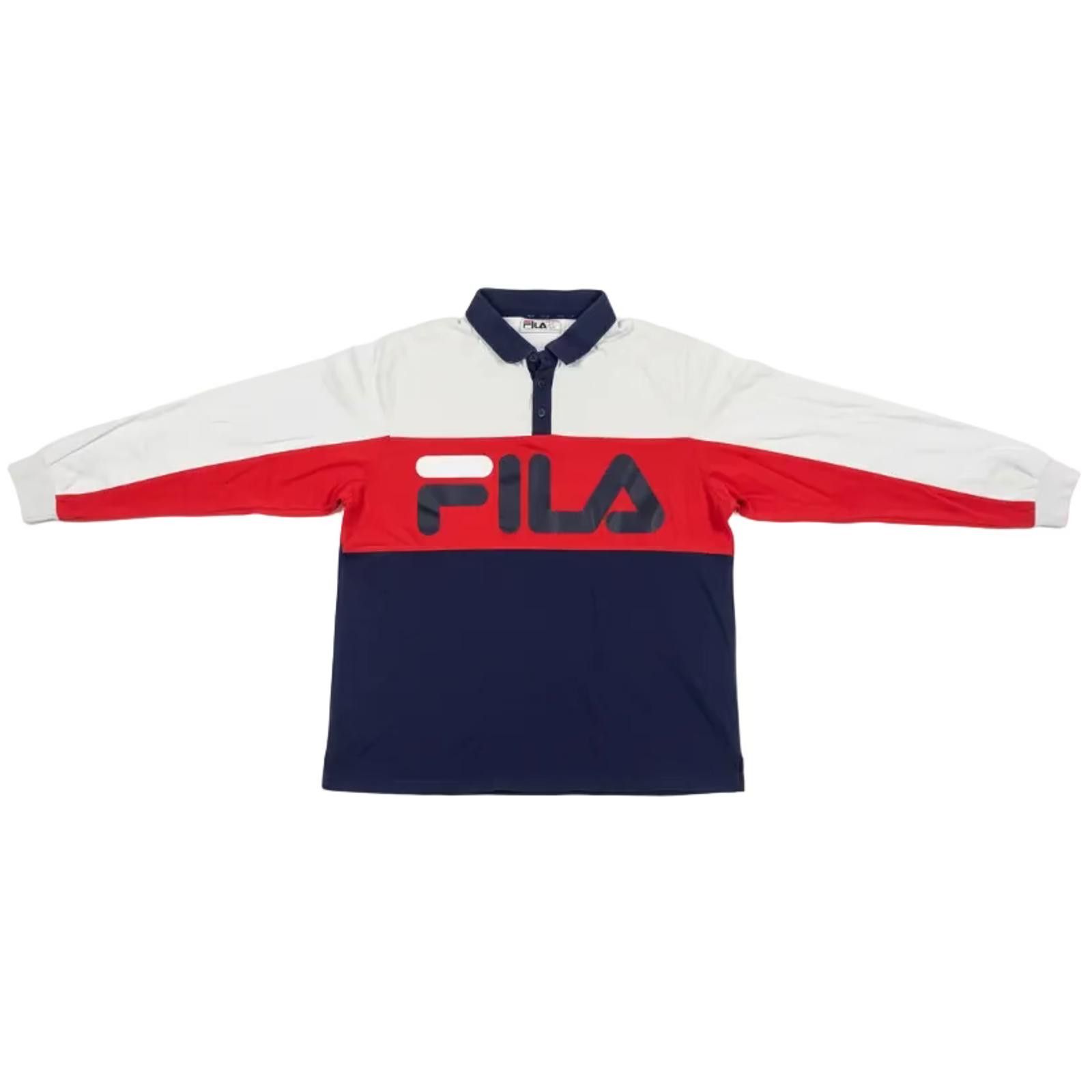 Fila FILA Polo Long Sleeve Men's Size US M / EU 48-50 / 2 - 1 Thumbnail