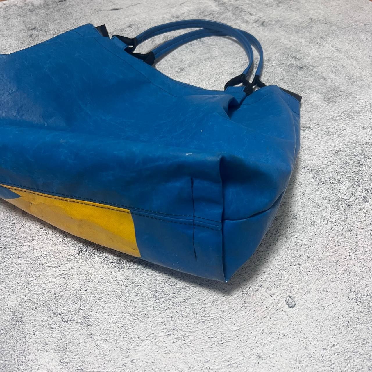 Freitag × Vintage FREITAG Hand Tote shoulder bag blue × yellow rare with pouch Size ONE SIZE - 9 Thumbnail