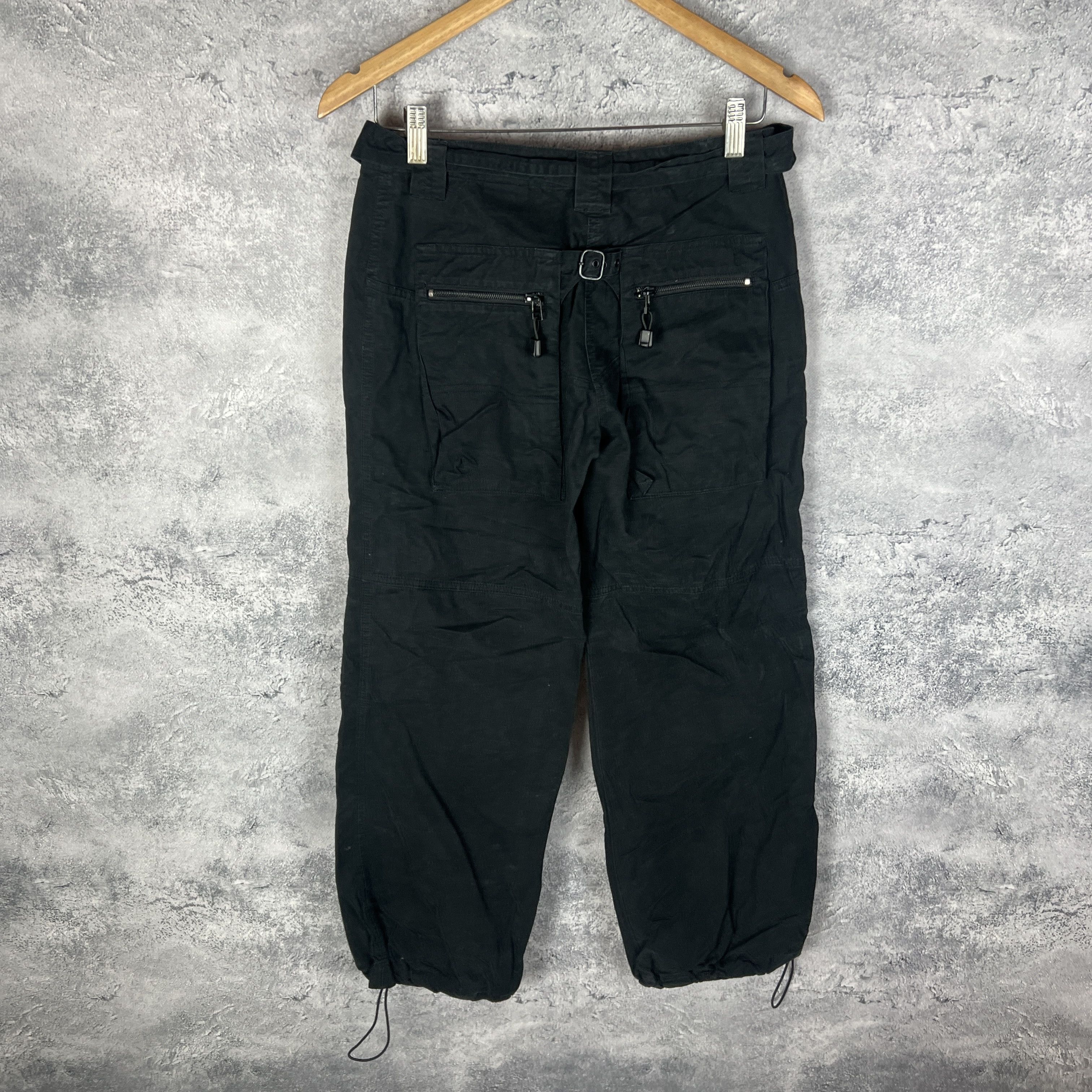 Vintage Cargo Pants Avant Garde Women's Size 8 Black Size 30" / US 8 / IT 44 - 6 Thumbnail