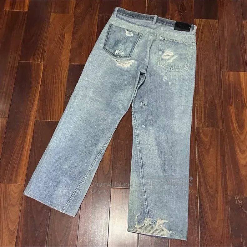 Our Legacy Our Legacy 3D Digital Print Denim Pants Size US 31 - 2 Thumbnail