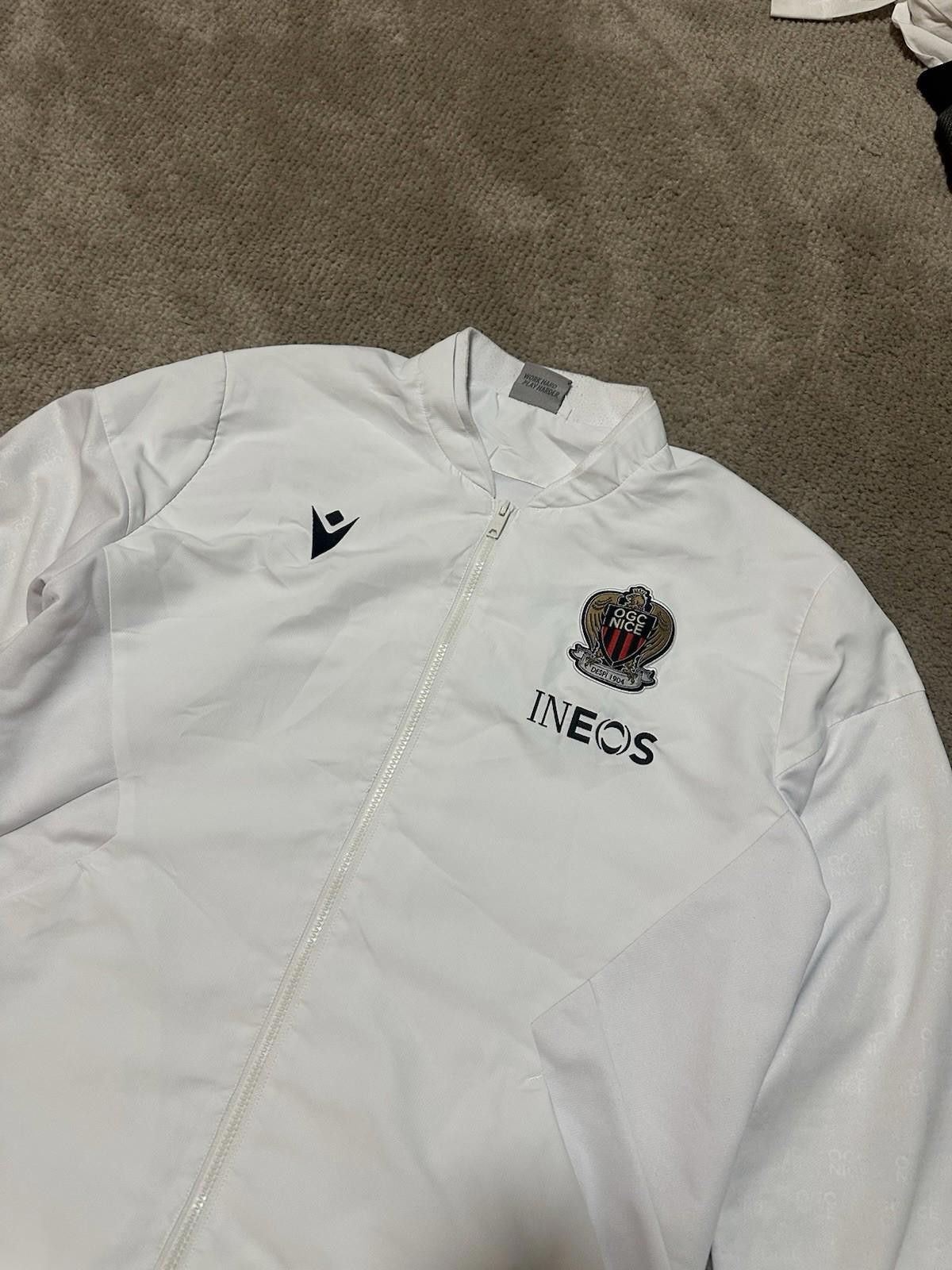 Macron Macron OGS NICE Football Soccer Track Jacket Sz L Size US L / EU 52-54 / 3 - 4 Thumbnail