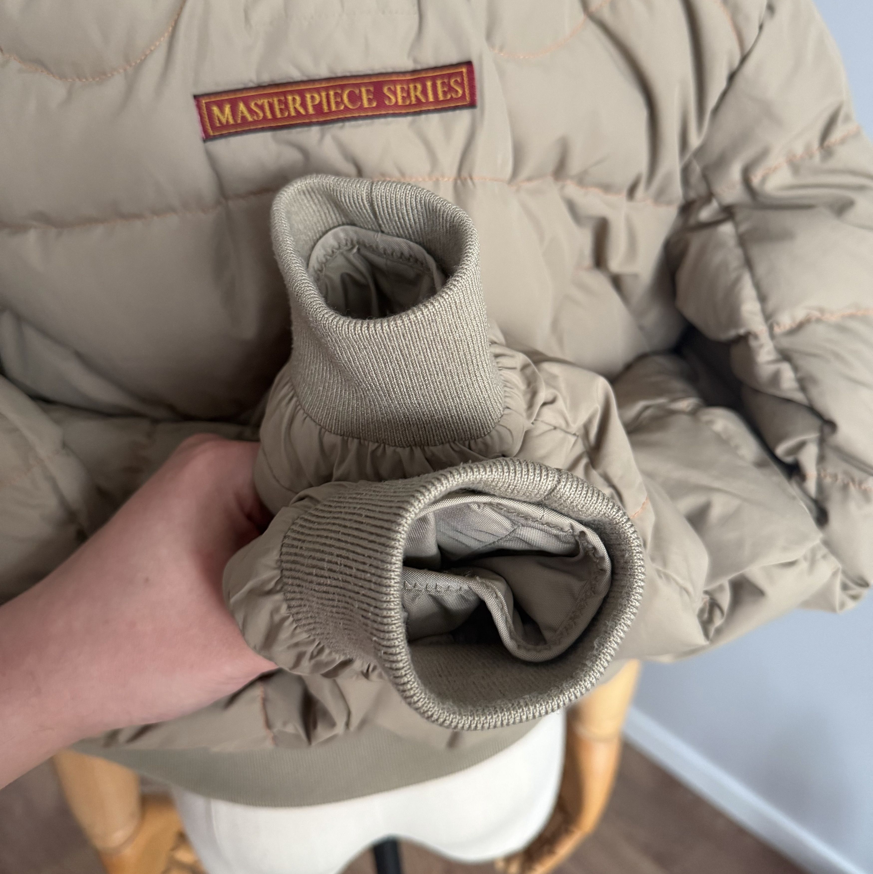 Parajumpers PARAJUMPERS Gobi Fur Down Bomber Jacket Size XS Beige Size XS / US 0-2 / IT 36-38 - 21 Thumbnail