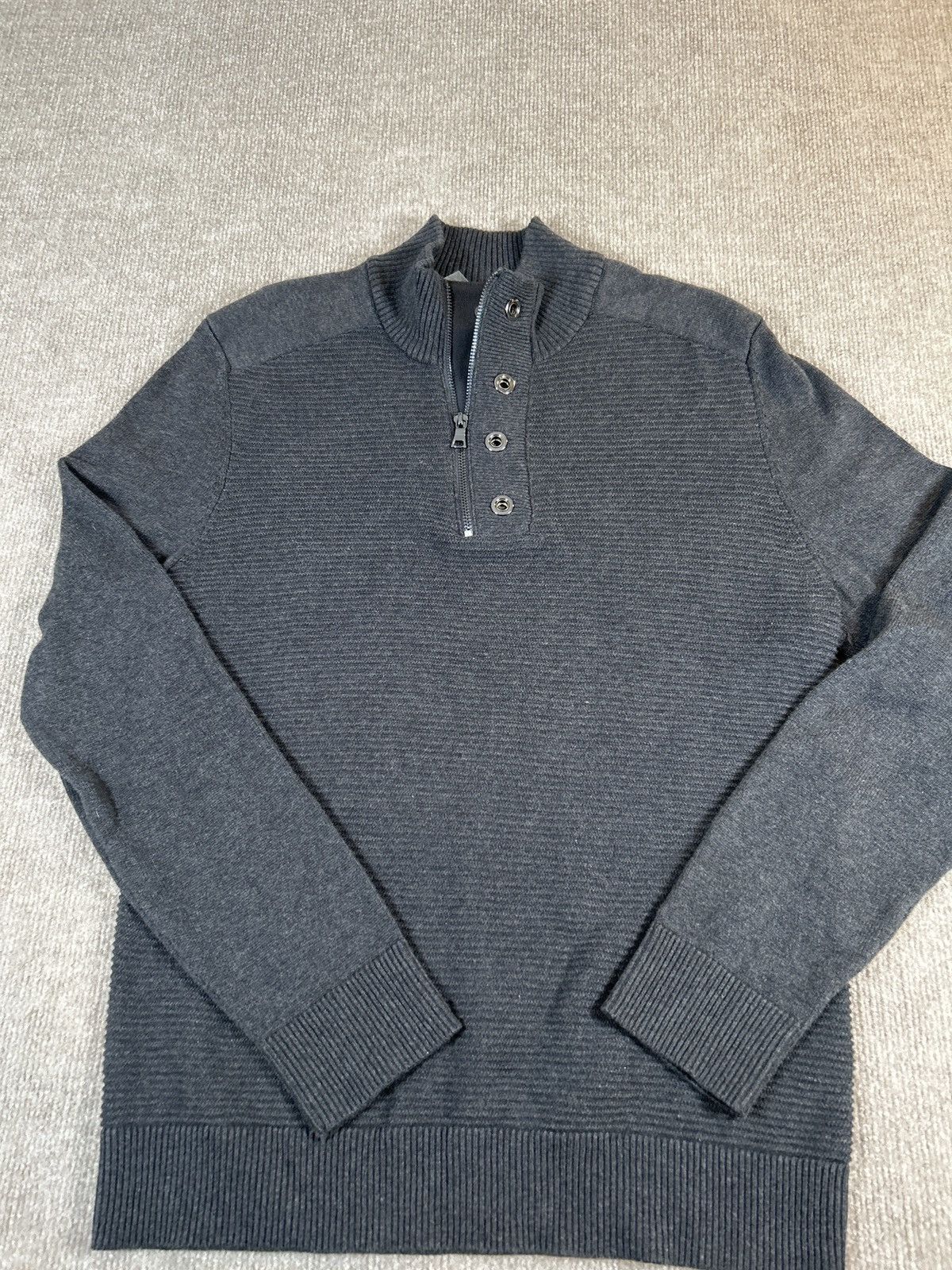 I.N.C INC International Concepts Men’s Sweater 1/4 Zip NWT 0195 Size US M / EU 48-50 / 2 - 1 Thumbnail