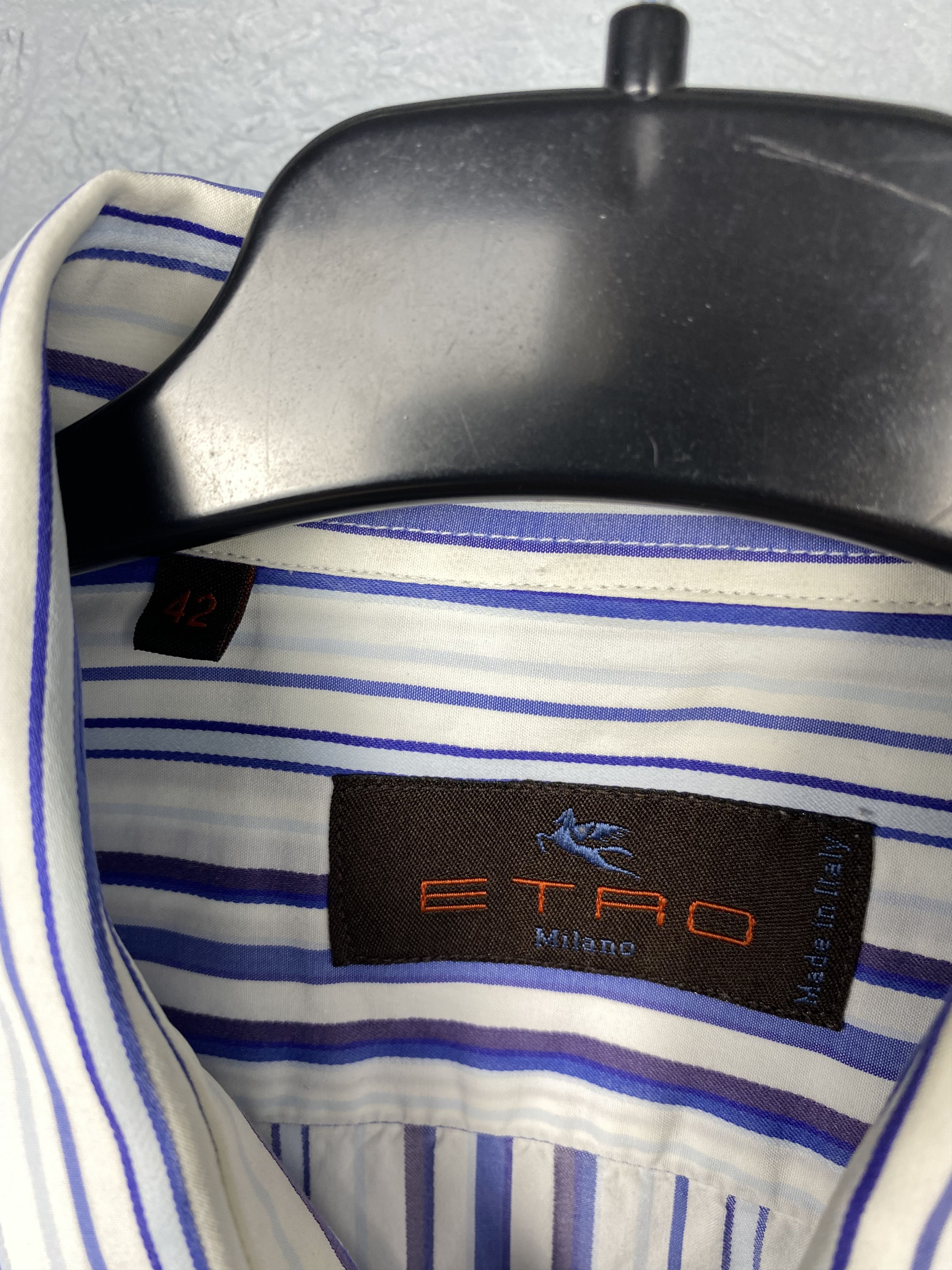 Etro Etro Milano Mens Long Sleeve Shirt Size US L / EU 52-54 / 3 - 4 Thumbnail