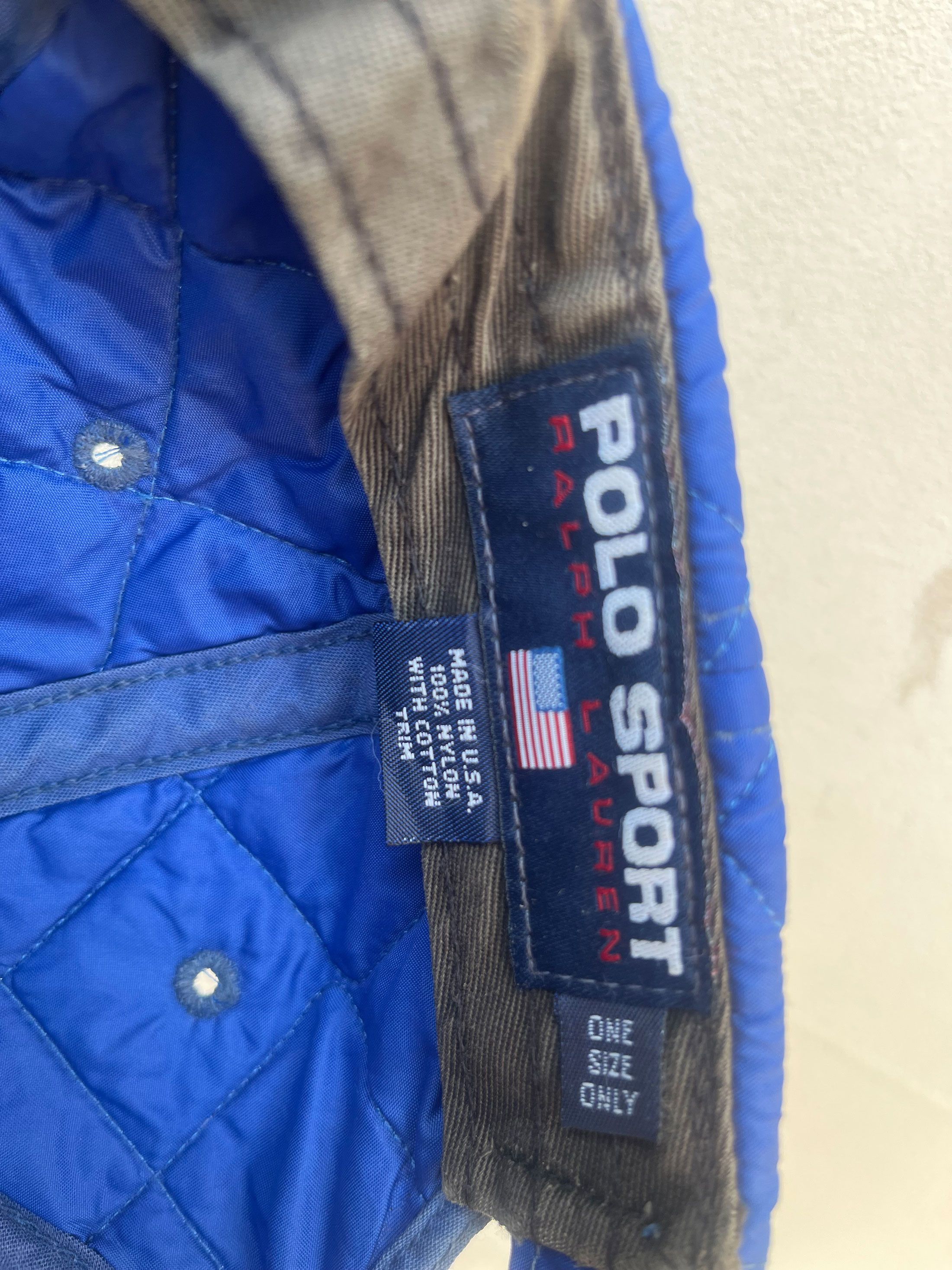 Polo Ralph Lauren Vintage Polo Ralph Lauren Sport Headwear Quilted Size ONE SIZE - 7 Thumbnail