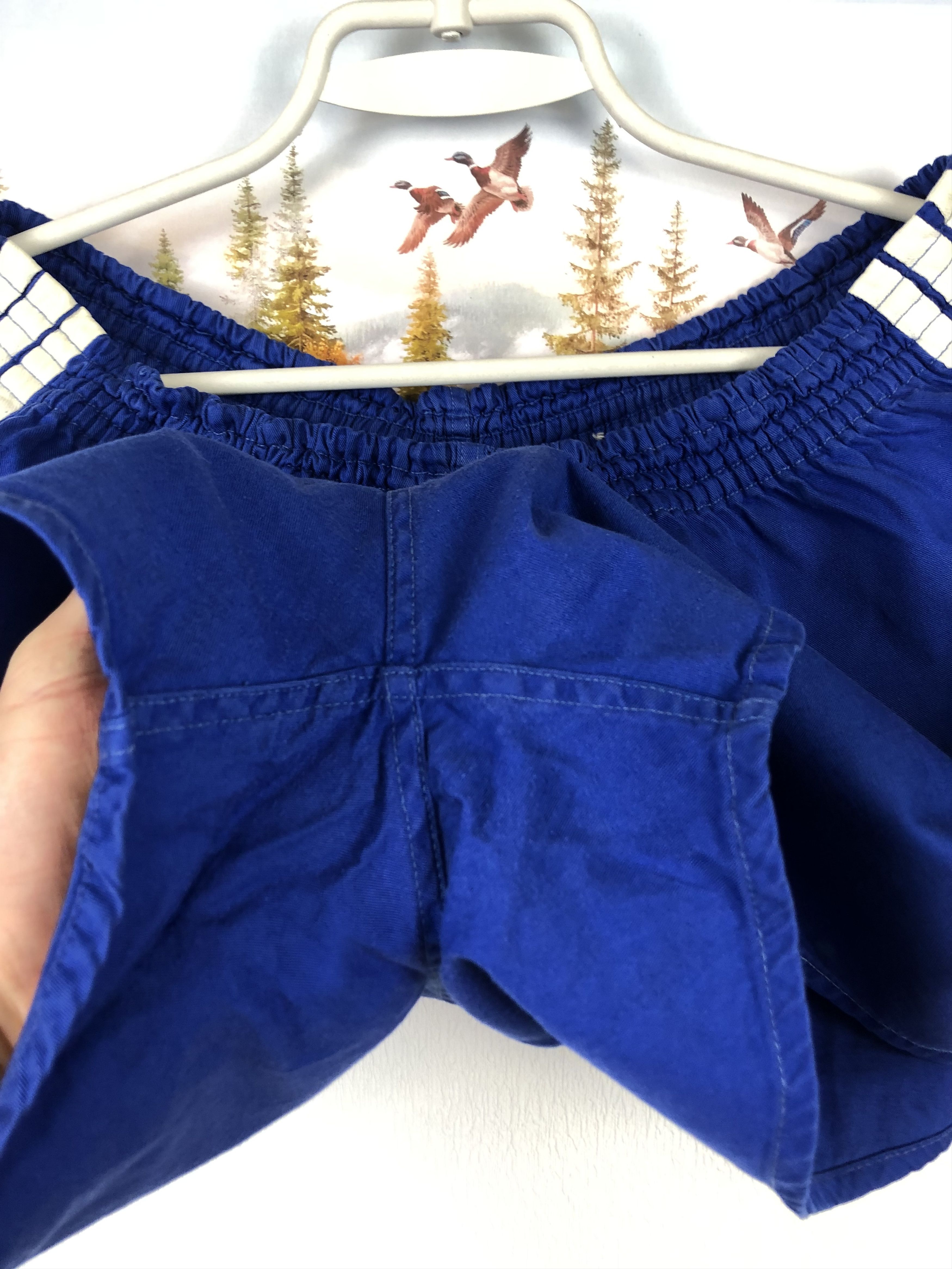 Vintage 90's Adidas Nylon Shorts Rare Blue Run Hype