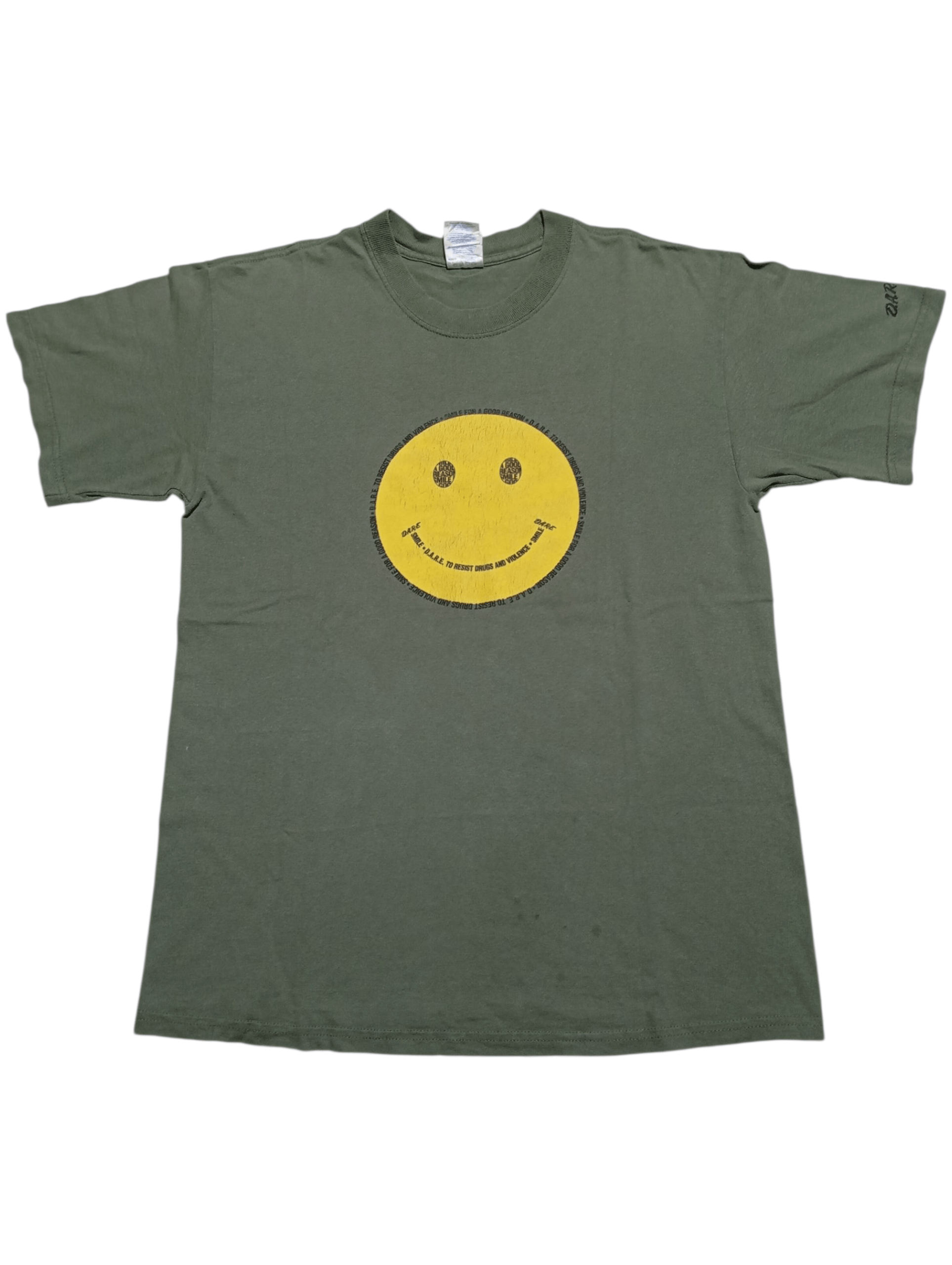 Gildan Vintage Dare Smiley Shirt Size US M / EU 48-50 / 2 - 1 Thumbnail