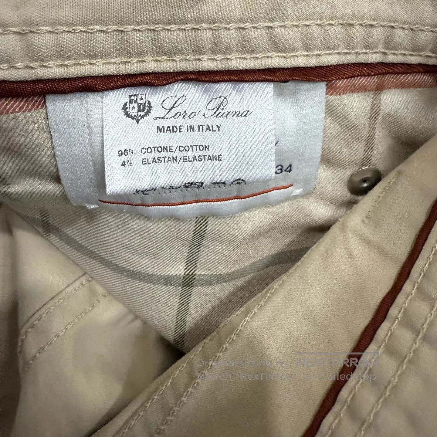 Loro Piana Beige Casual Pants Size 34. Size US 34 / EU 50 - 5 Thumbnail